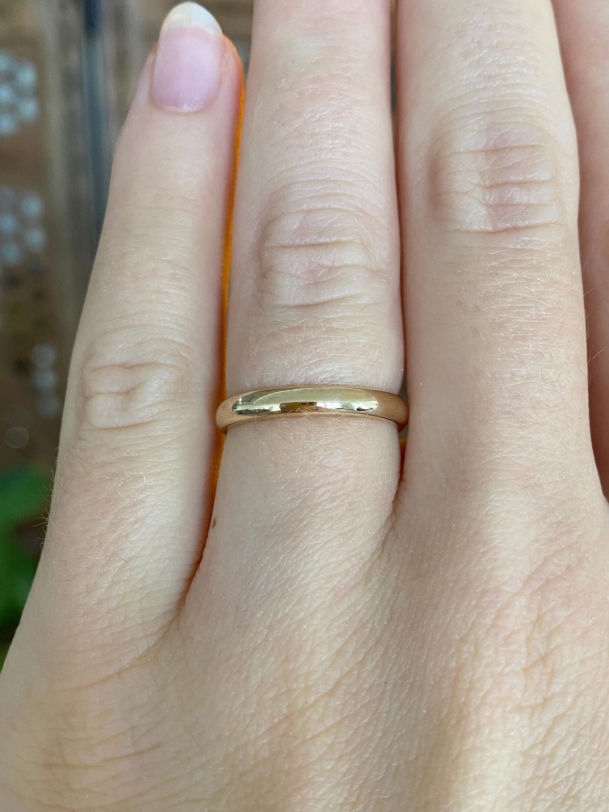 Vintage Solid 14k Yellow Gold Ring Band - Size 5.75