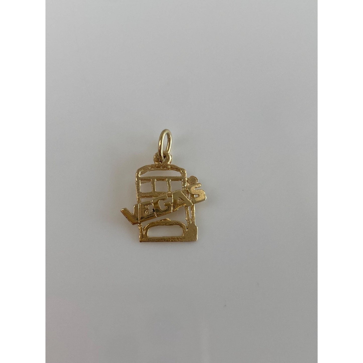 Vintage Solid 9k Yellow Gold Vegas Charm