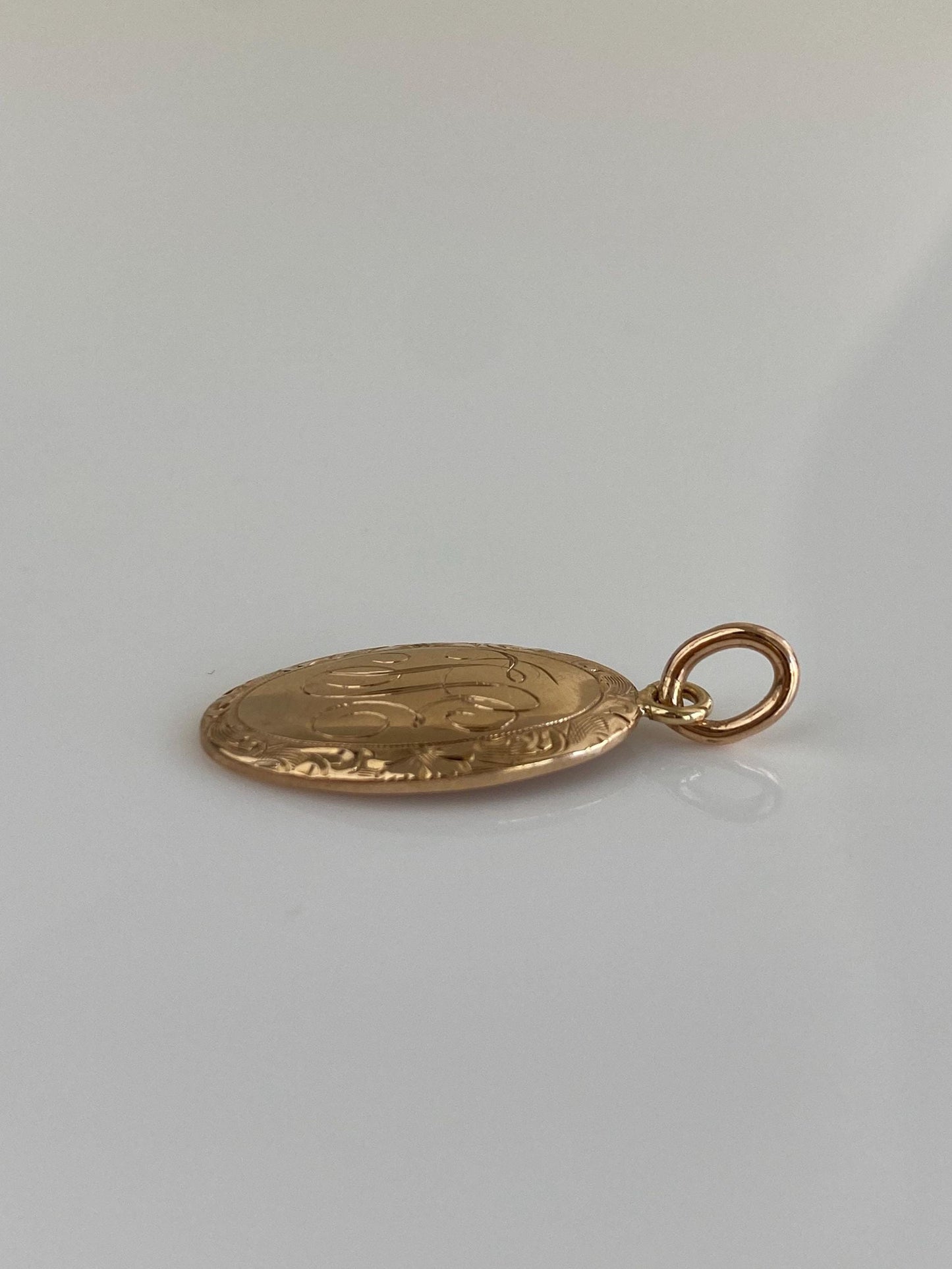 Vintage Solid 9k Yellow Gold Monogram Stick Pin Conversion Charm