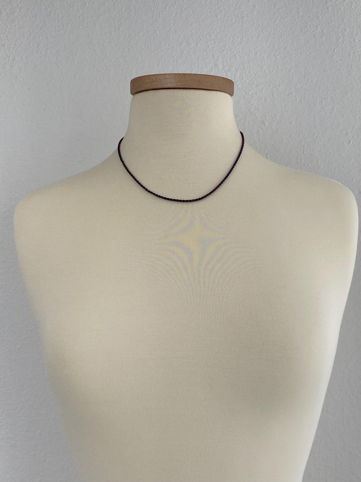 Vintage 14k Purple Gold Rope Chain Necklace - 18.5 inches