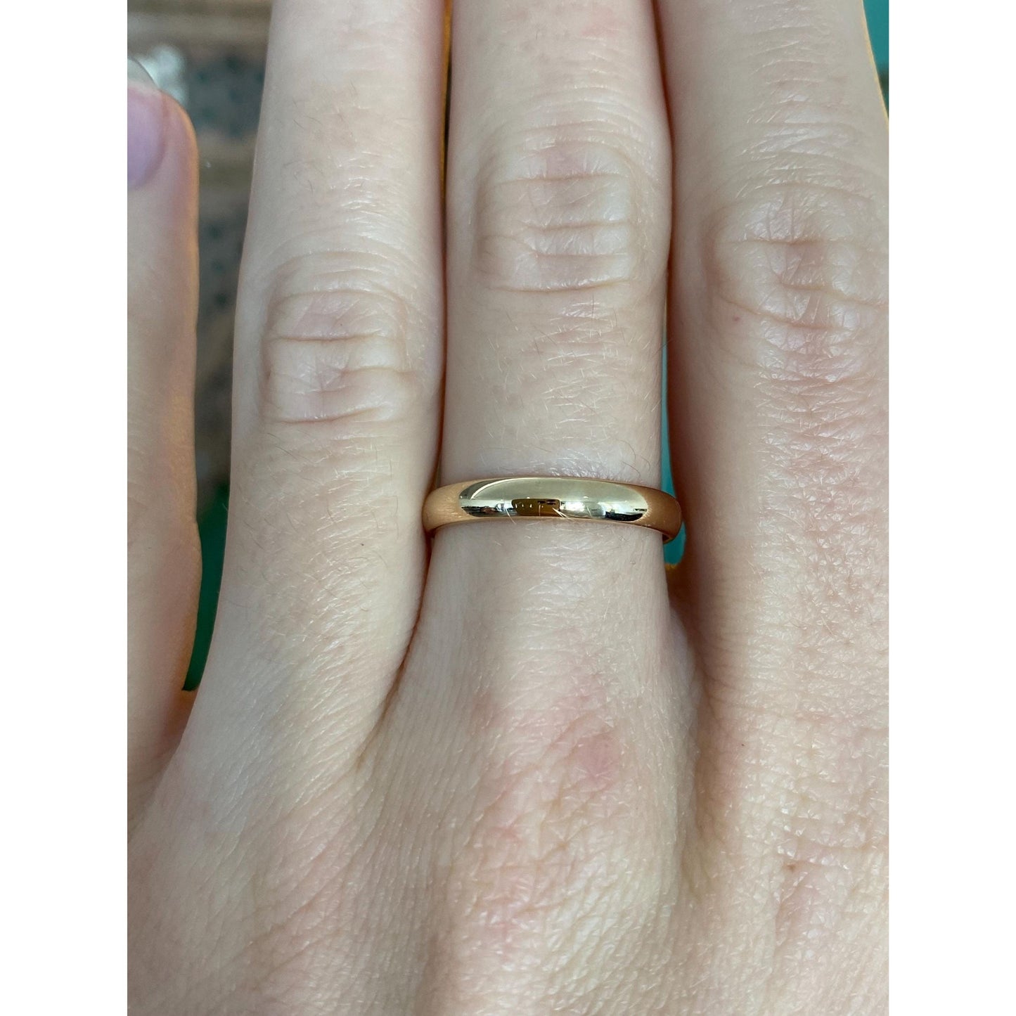 Vintage Solid 14k Yellow Gold Ring Band - Size 7