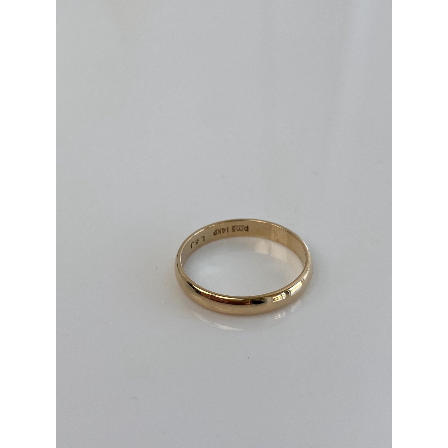 Vintage Solid 14k Yellow Gold Ring Band - Size 7