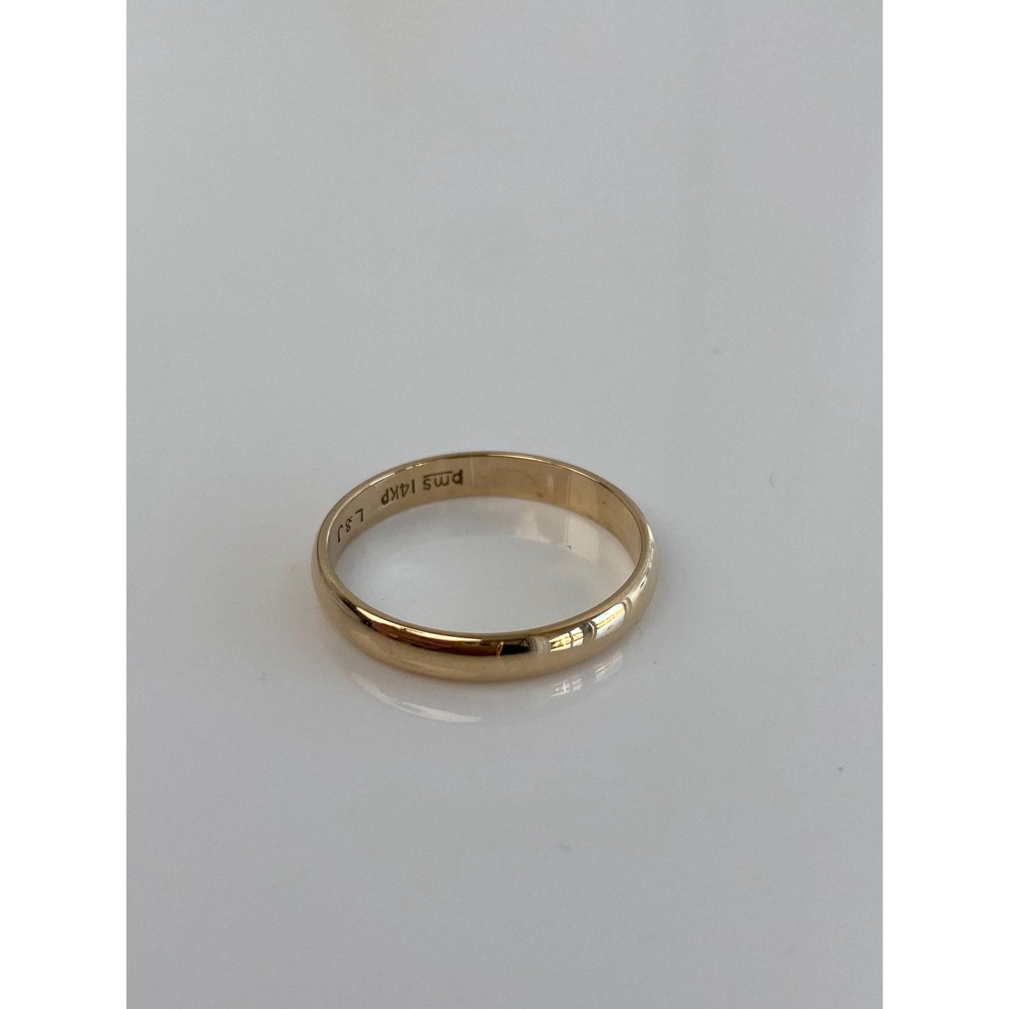 Vintage Solid 14k Yellow Gold Ring Band - Size 7