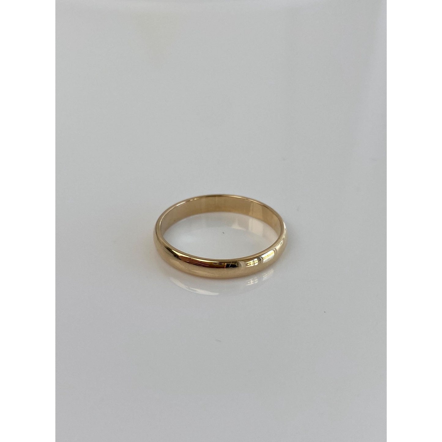 Vintage Solid 14k Yellow Gold Ring Band - Size 7