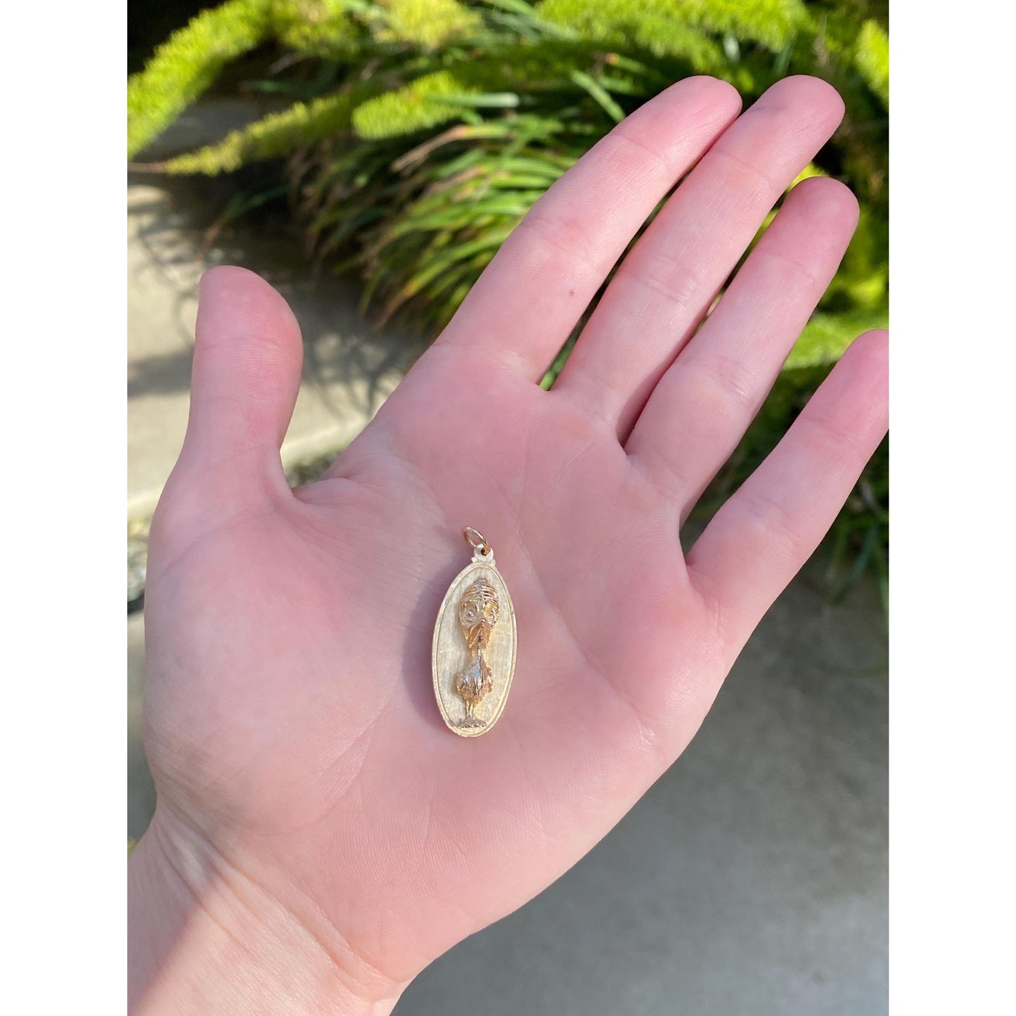 Vintage Solid 14k Yellow Gold 'Who's Worried?' Duck Charm