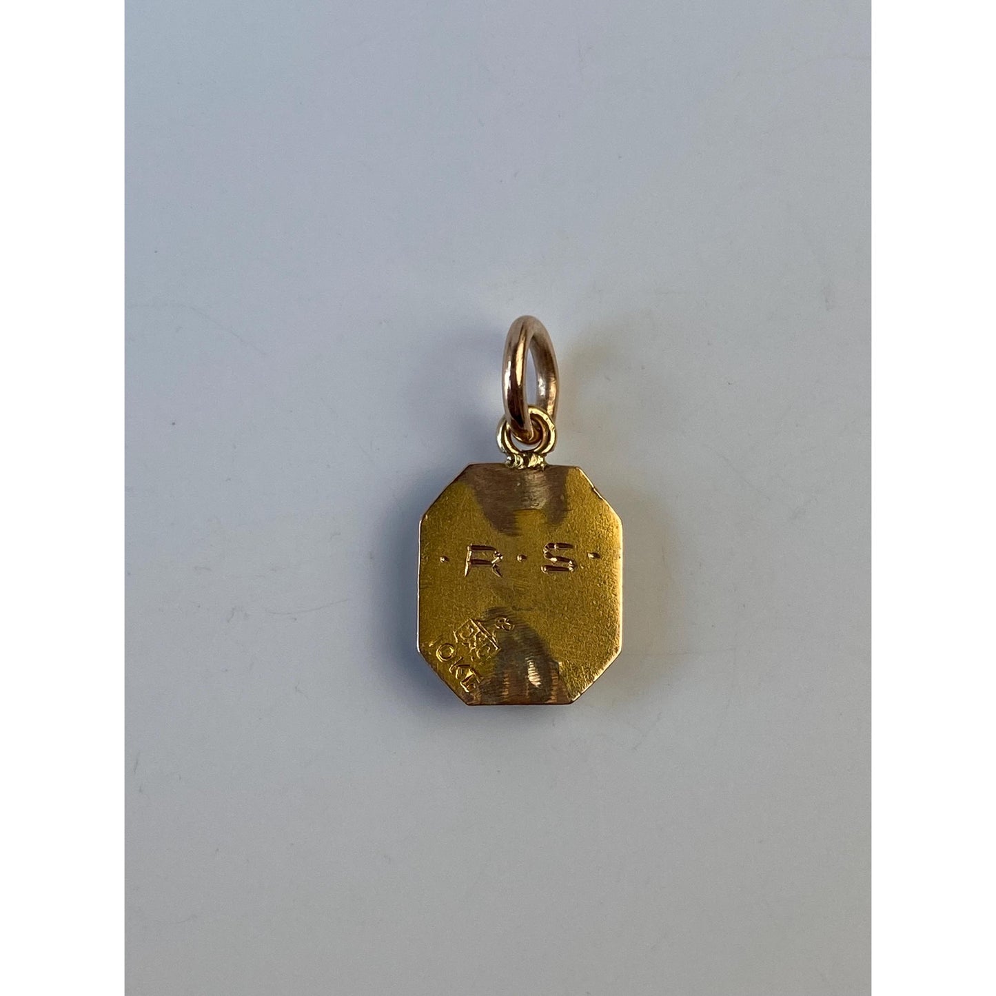Vintage Solid 10k Yellow Gold Peru 1924 Class Charm
