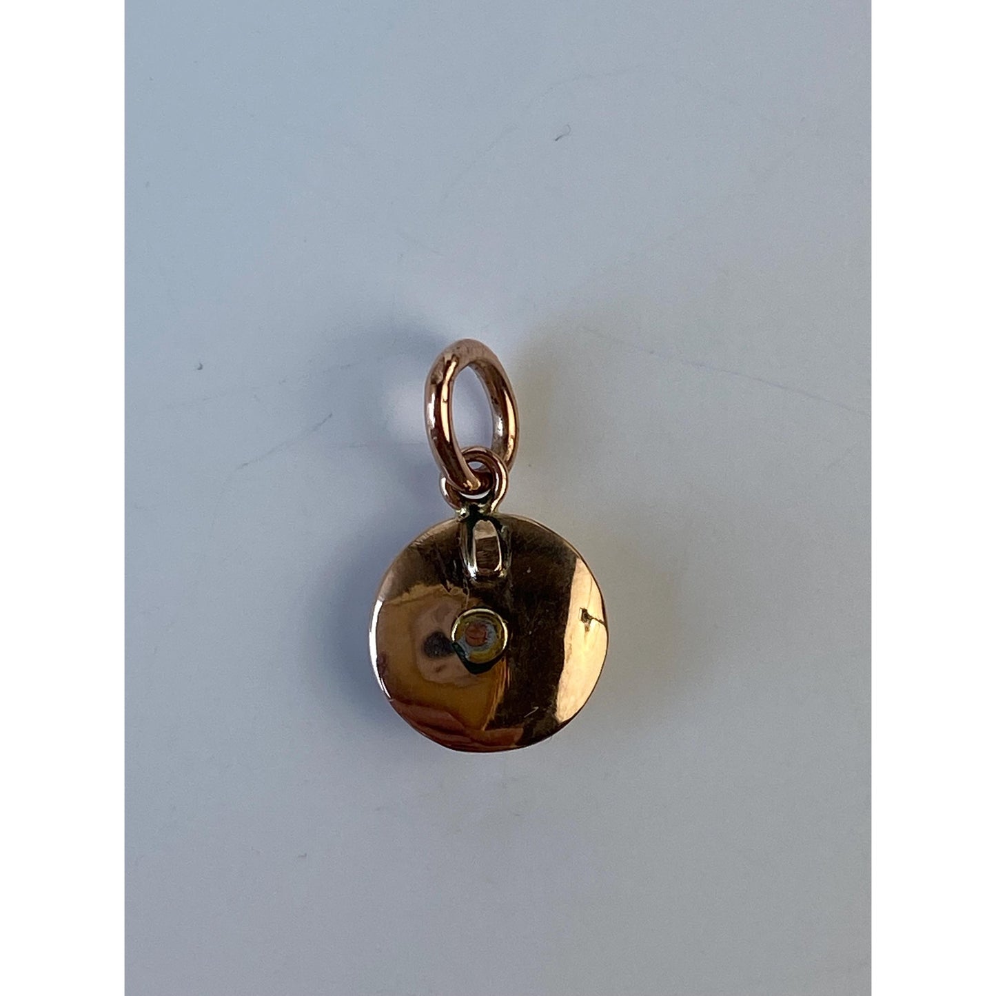 Vintage Solid 10k Rosey & Yellow Gold Flower Charm