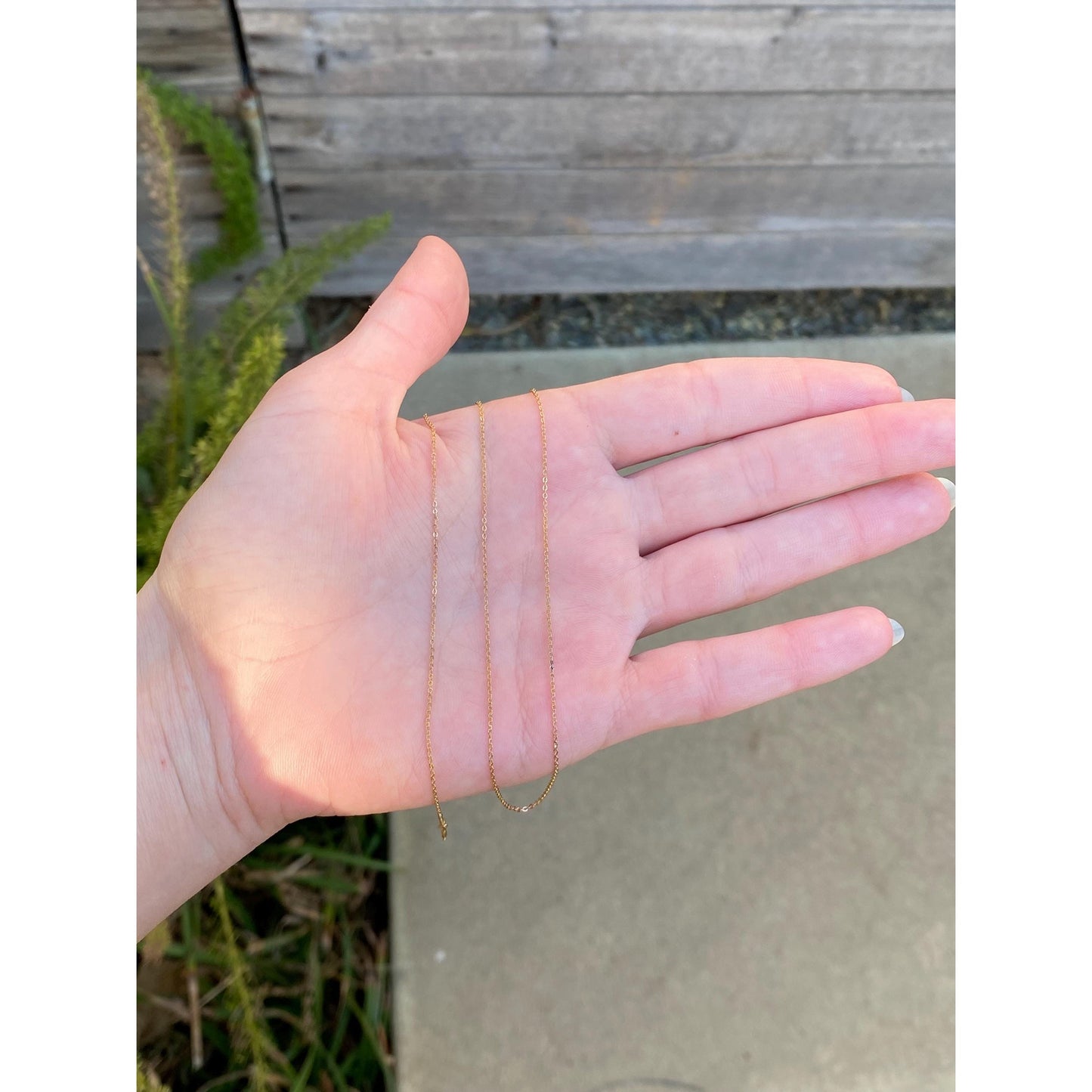 Vintage Solid 10k Yellow Gold Tight Rolo Chain Necklace - 16 inches