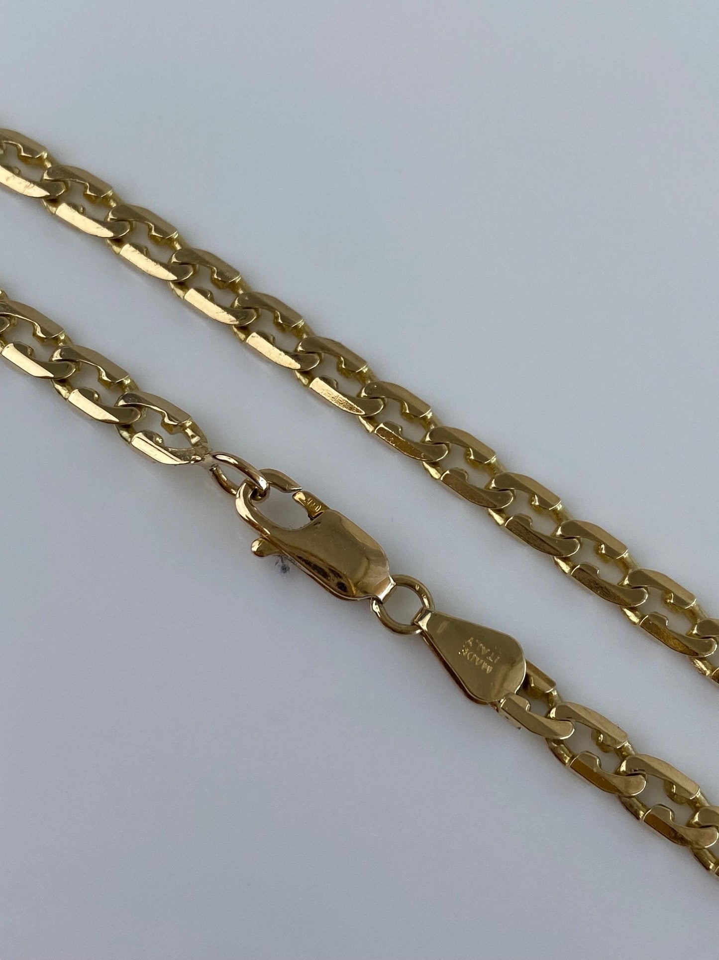 Vintage Solid 14k Yellow Gold Fancy Link Bracelet - 7.75 inches
