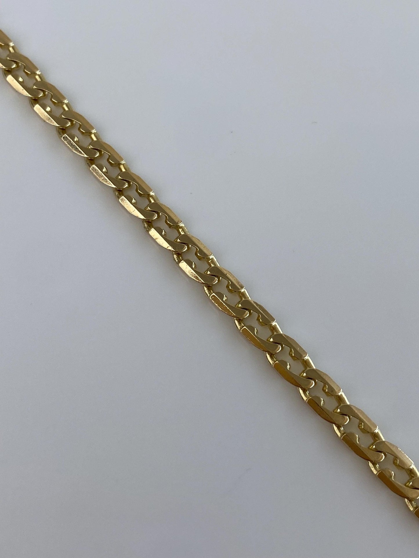 Vintage Solid 14k Yellow Gold Fancy Link Bracelet - 7.75 inches