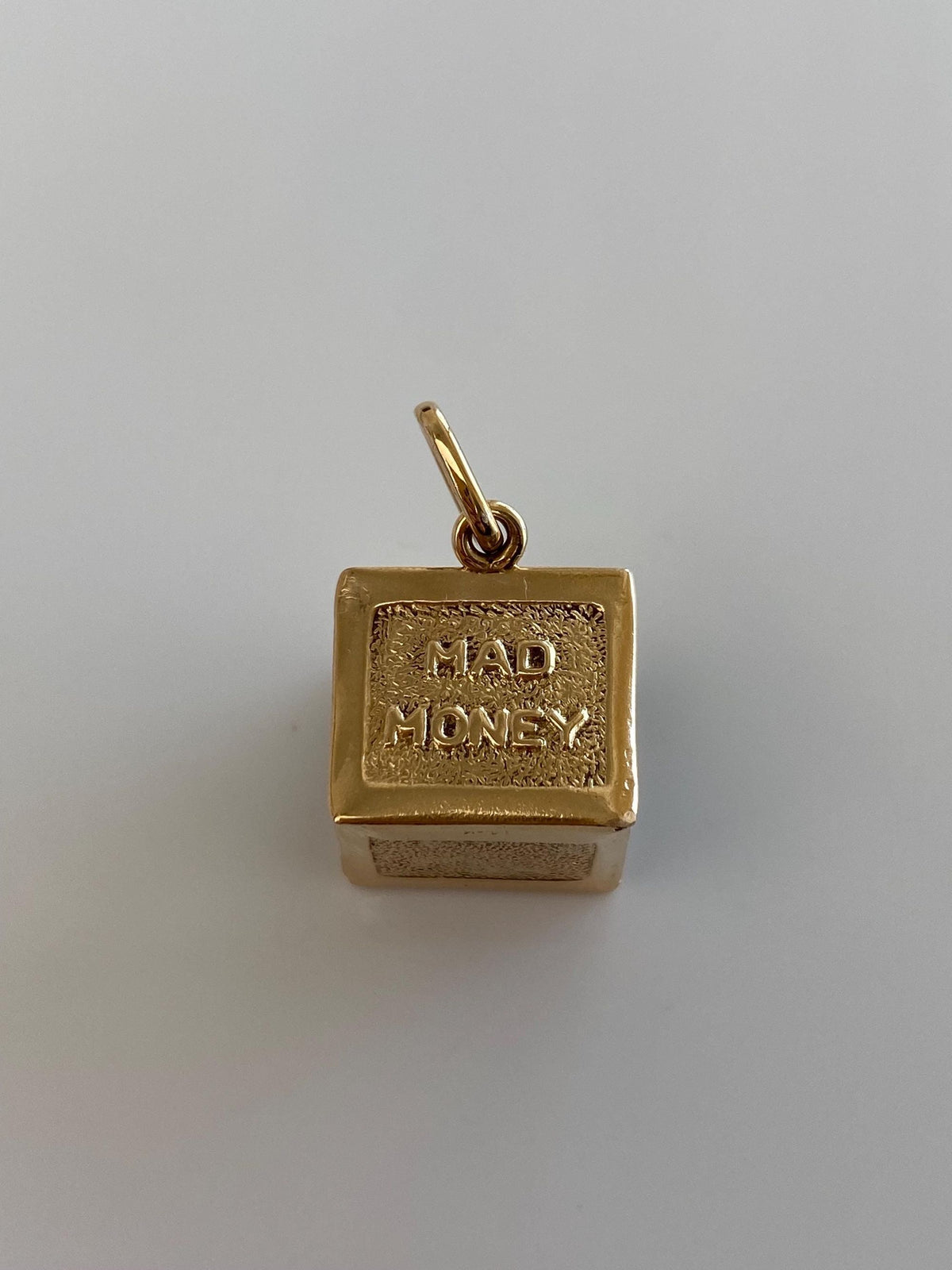 Vintage 14k Yellow Gold Mad Money Charm