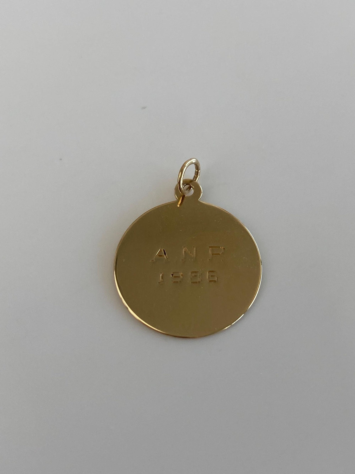 Vintage Solid 14k Yellow Gold Monogram BAA Charm