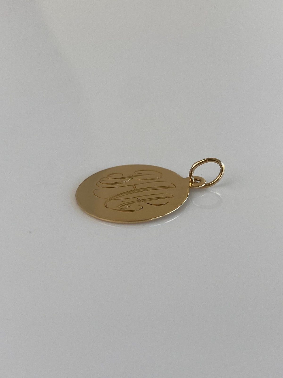 Vintage Solid 14k Yellow Gold Monogram BAA Charm