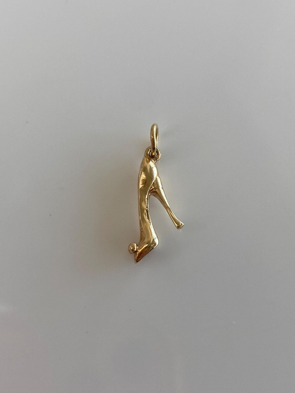 Vintage Solid 14k Yellow Gold High Heel Charm
