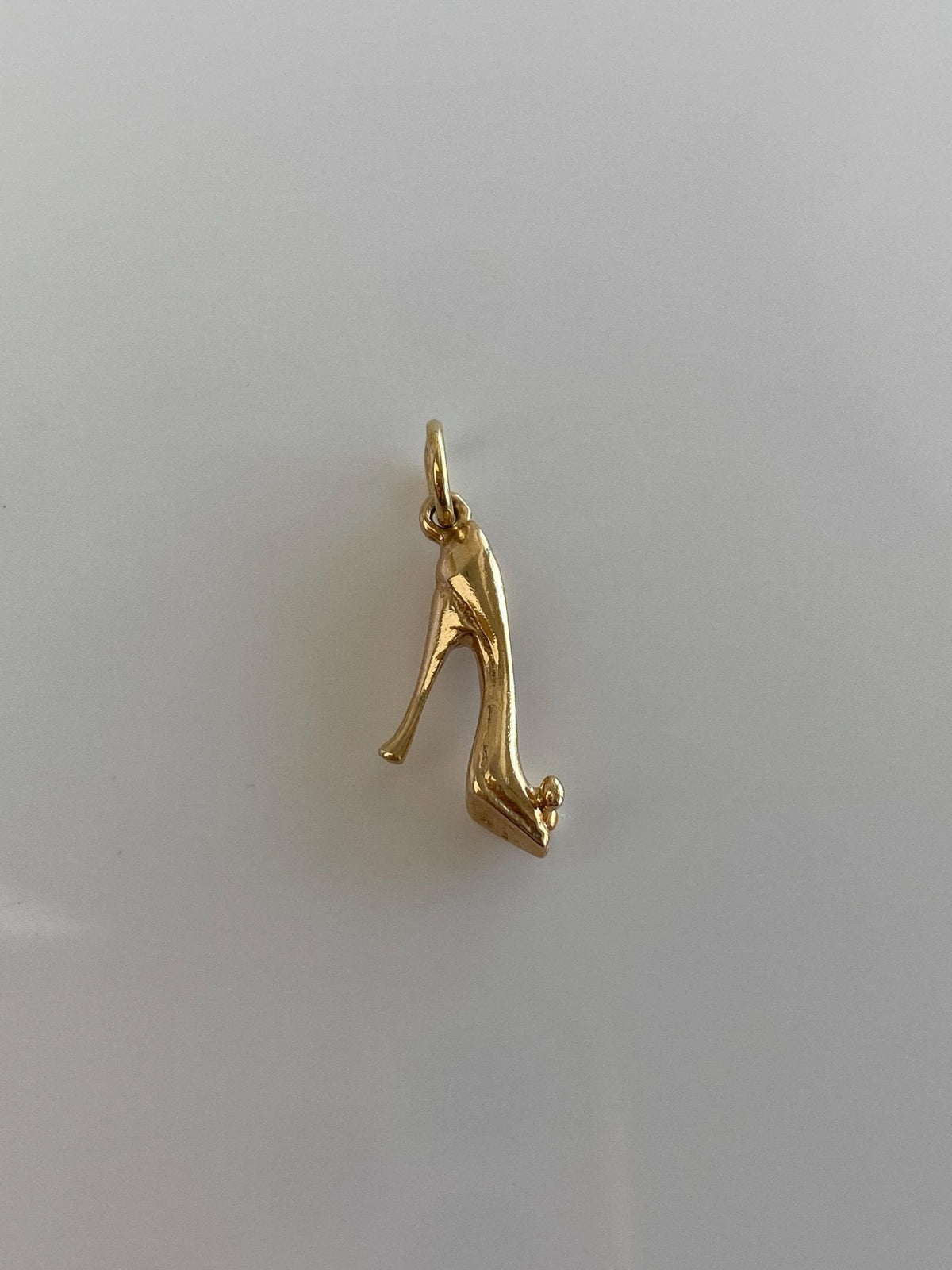 Vintage Solid 14k Yellow Gold High Heel Charm