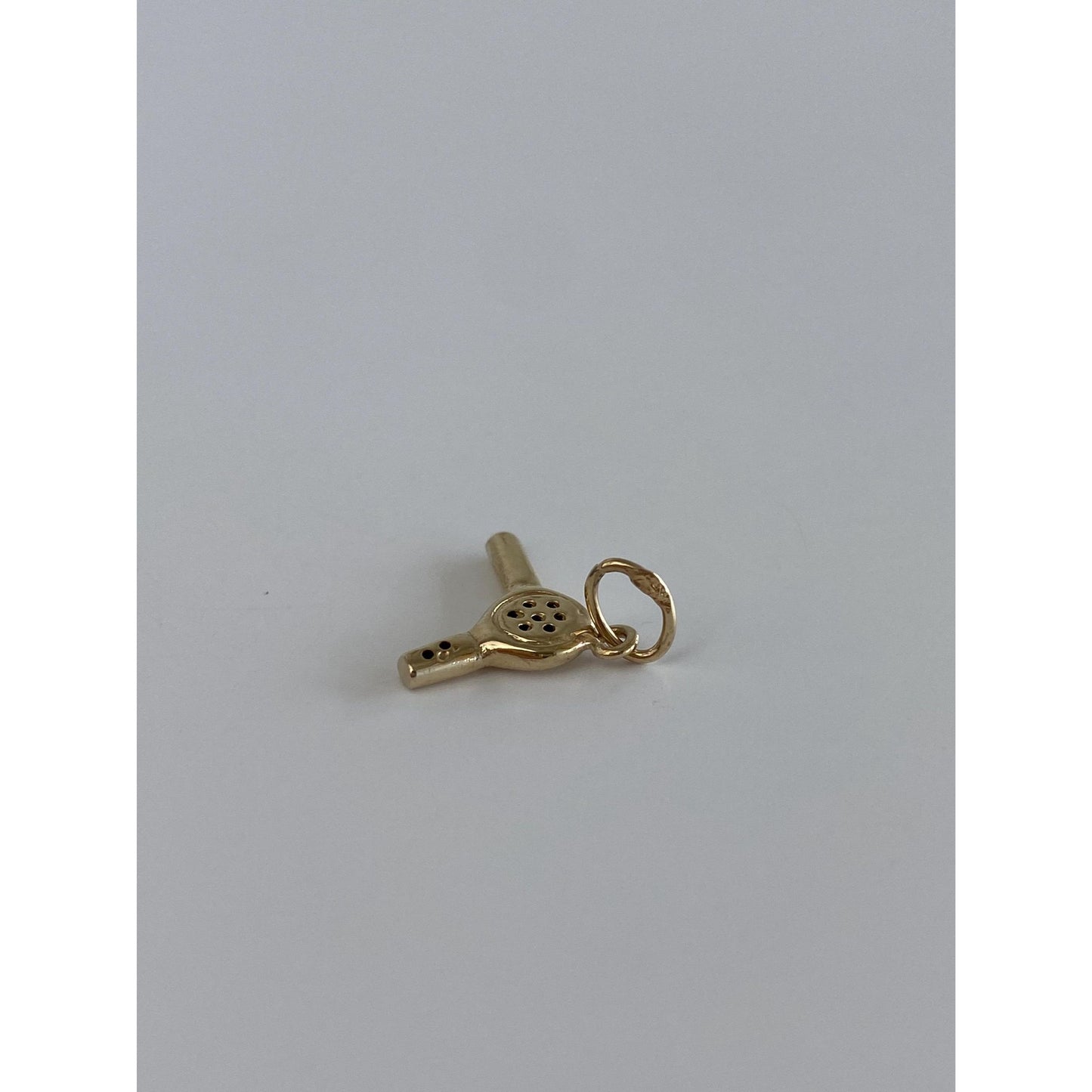 Vintage 14k Yellow Gold Blow Dryer Charm