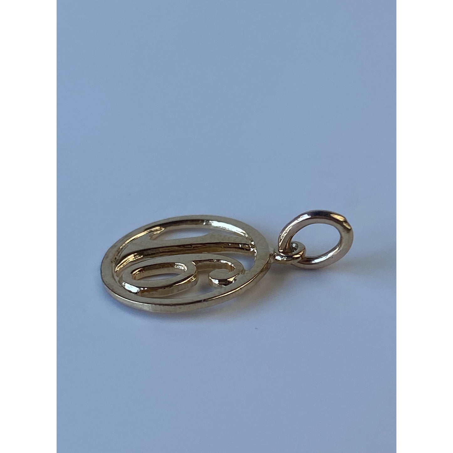Vintage Solid 14k Yellow Gold '16' Charm