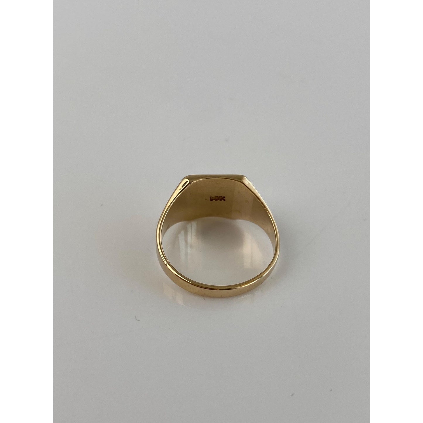 Vintage Solid 14k Yellow Gold LHJ Signet Ring - Size 6.5