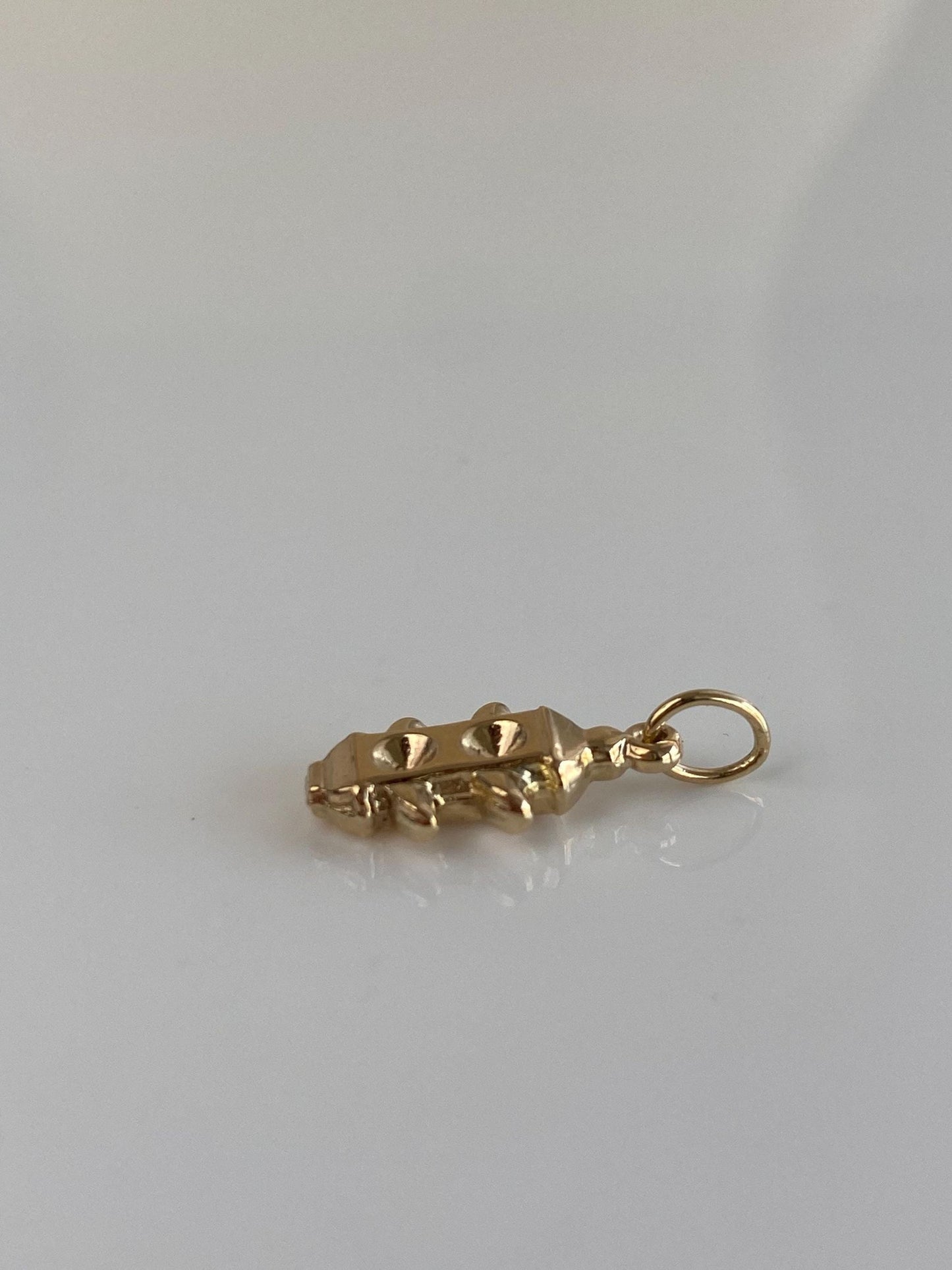 Vintage 14k Yellow Gold Stoplight Charm