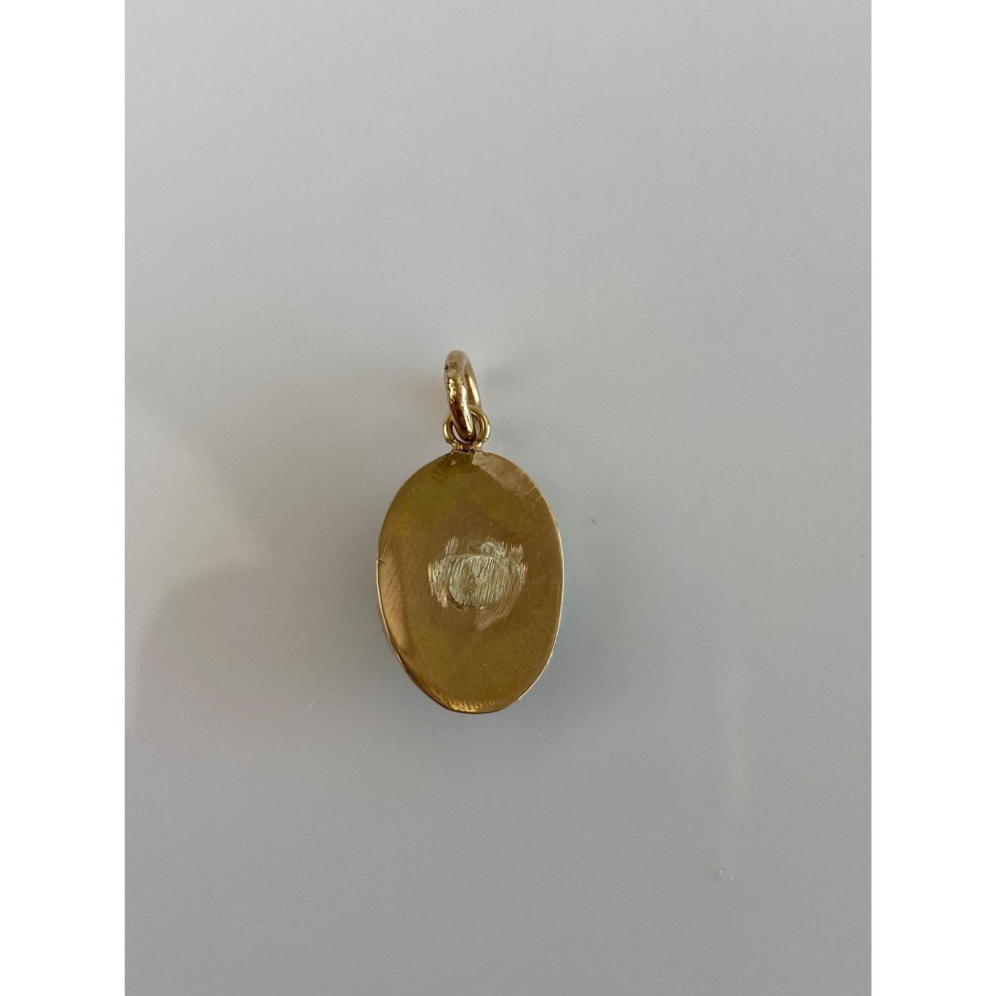 Vintage Solid 14k Yellow Gold Aventurine Charm