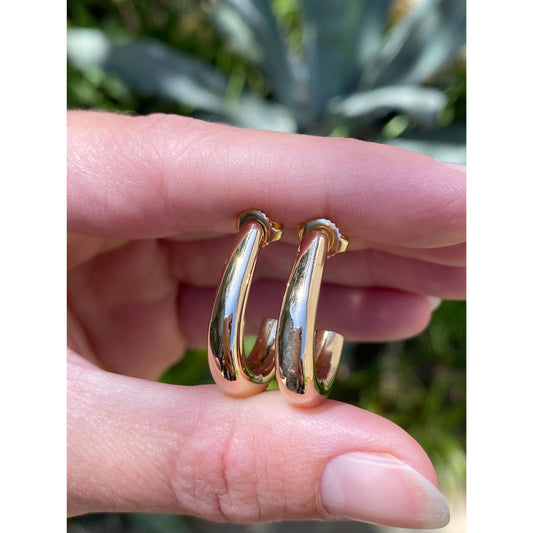 Vintage 14k Yellow Gold Drop Earrings