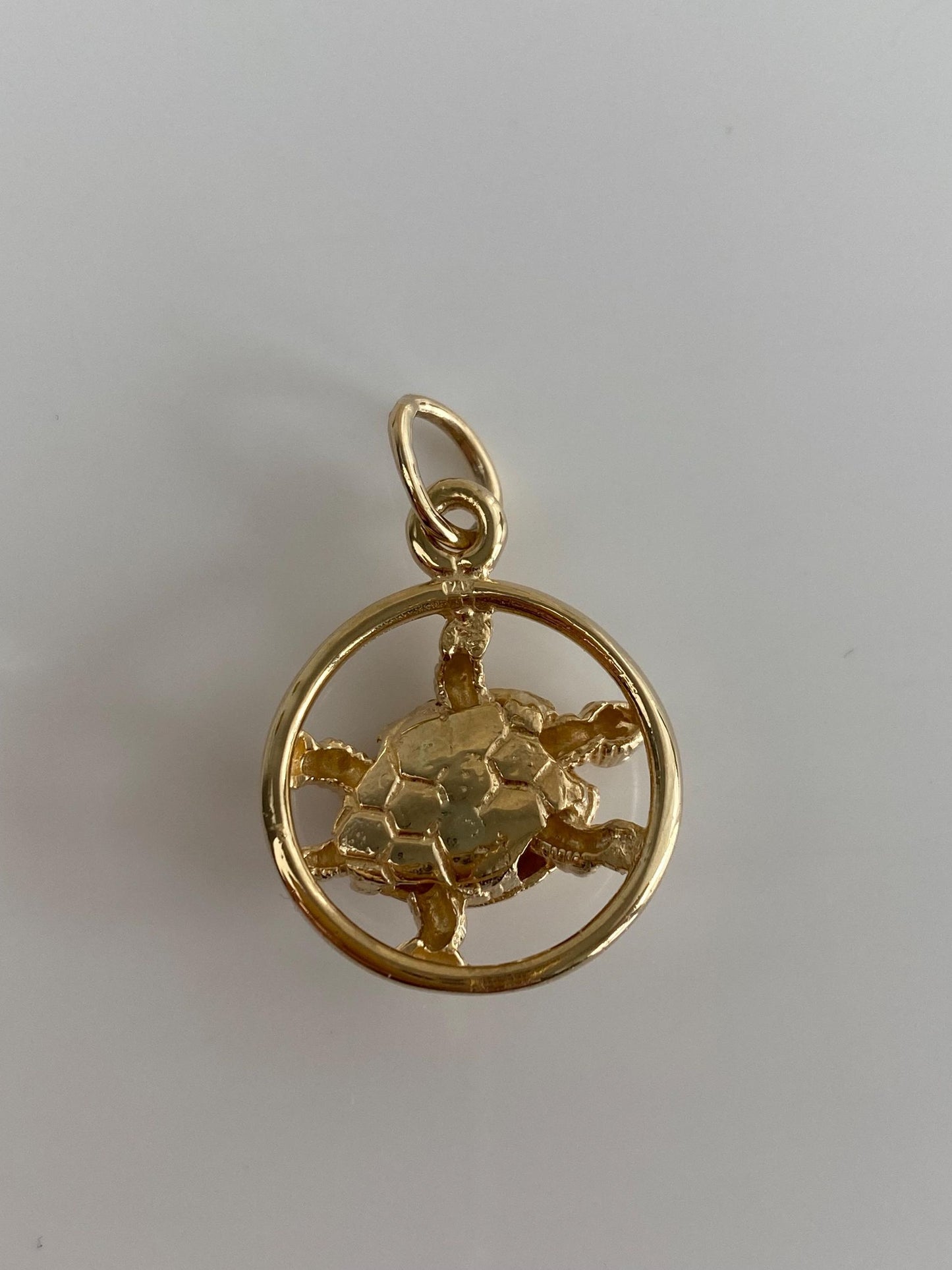 Vintage 14k Yellow Gold Turtle Charm