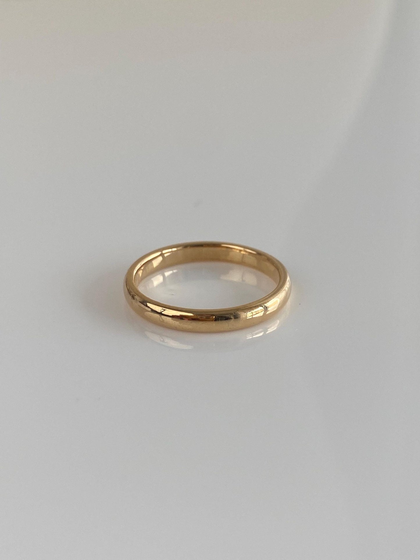 Vintage Solid 18k Yellow Gold Ring Band - Size 6.75