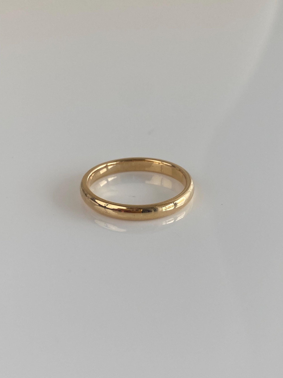 Vintage Solid 18k Yellow Gold Ring Band - Size 6.75