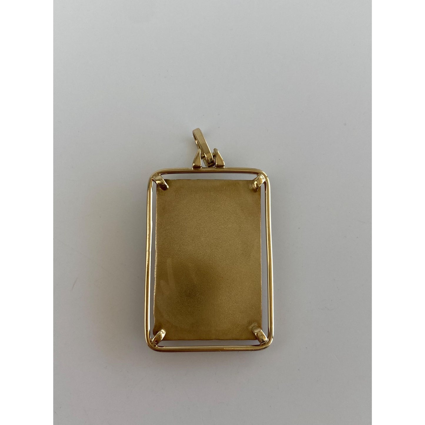 Vintage Solid 14k Yellow Gold Virgin Mary Charm