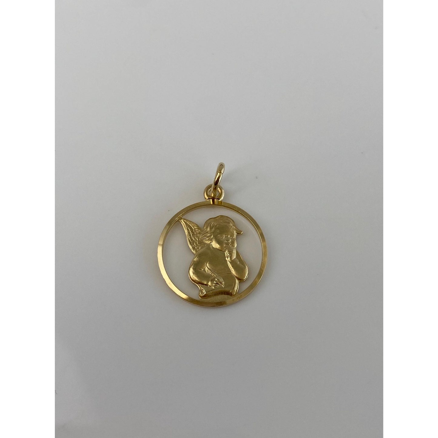 Vintage 14k Yellow Gold Cherub Charm