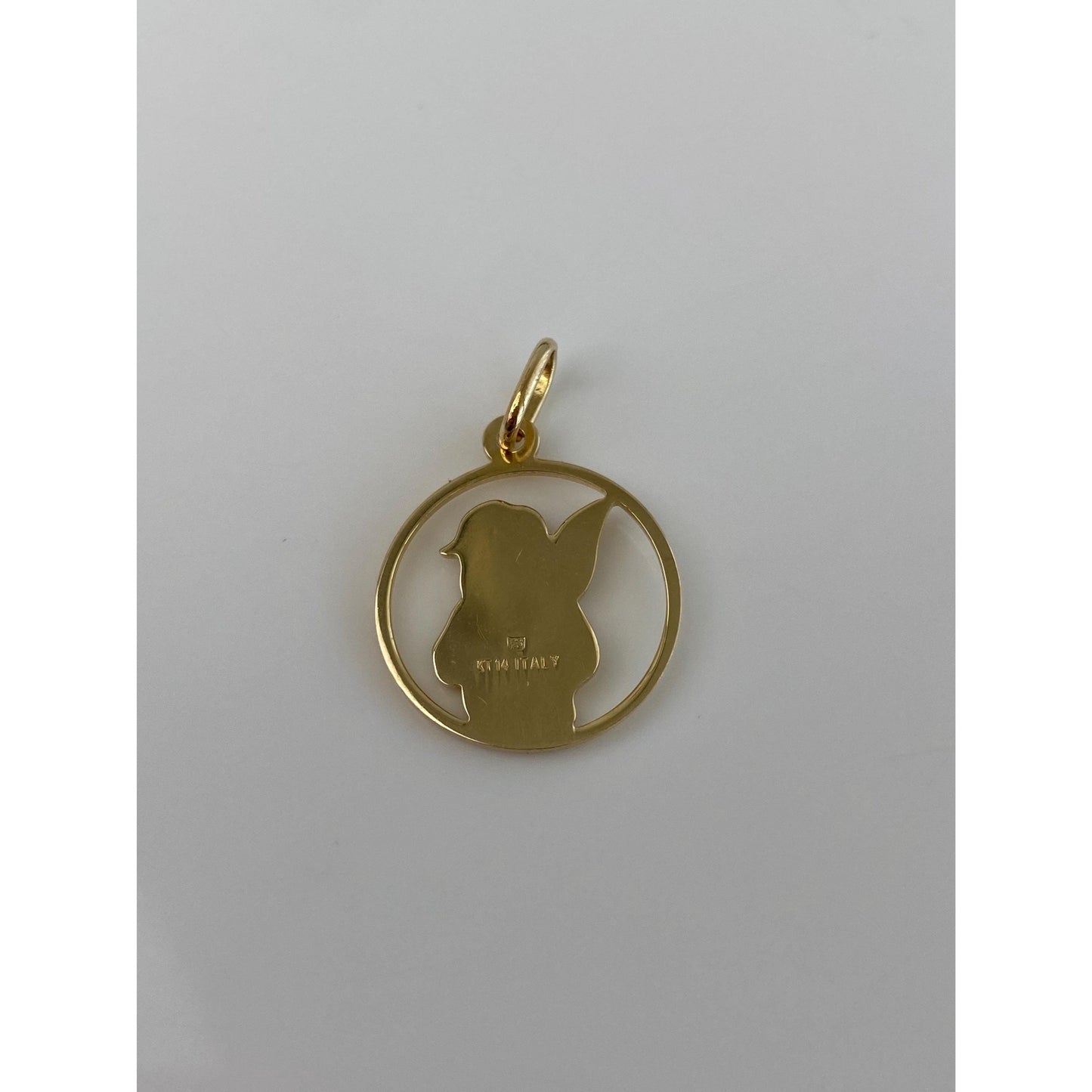 Vintage 14k Yellow Gold Cherub Charm