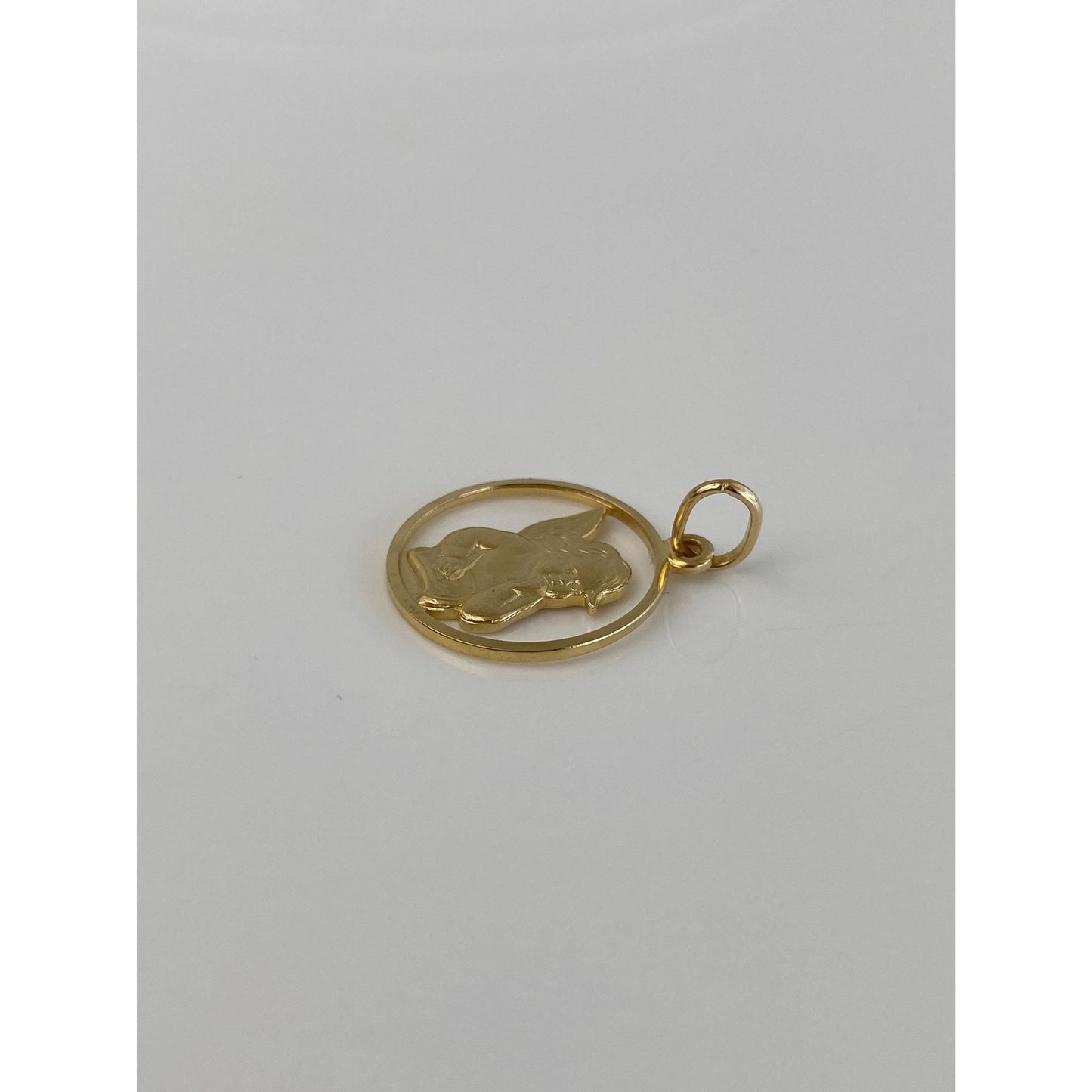 Vintage 14k Yellow Gold Cherub Charm
