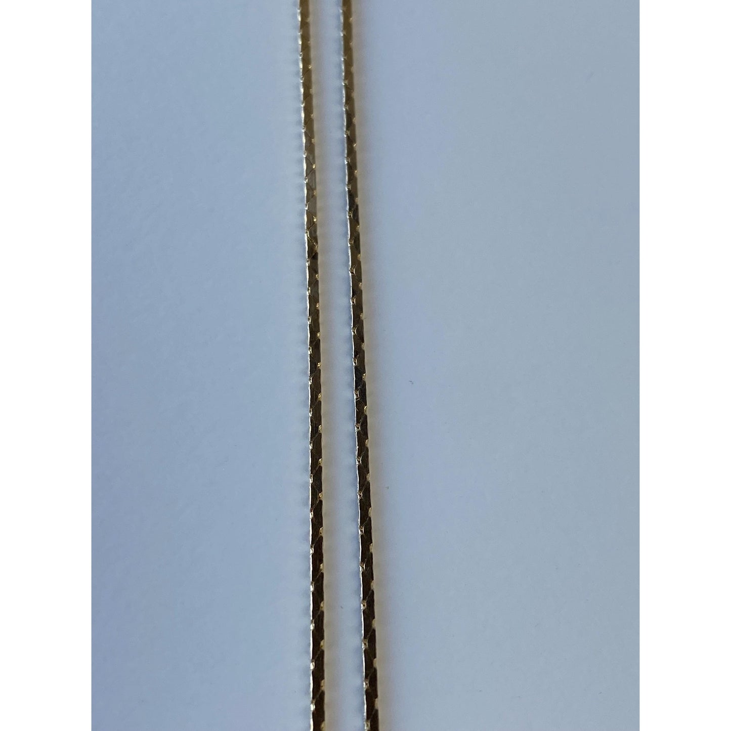 Vintage Solid 14k Yellow Gold Triangle Link Chain Necklace - 24.75 inches