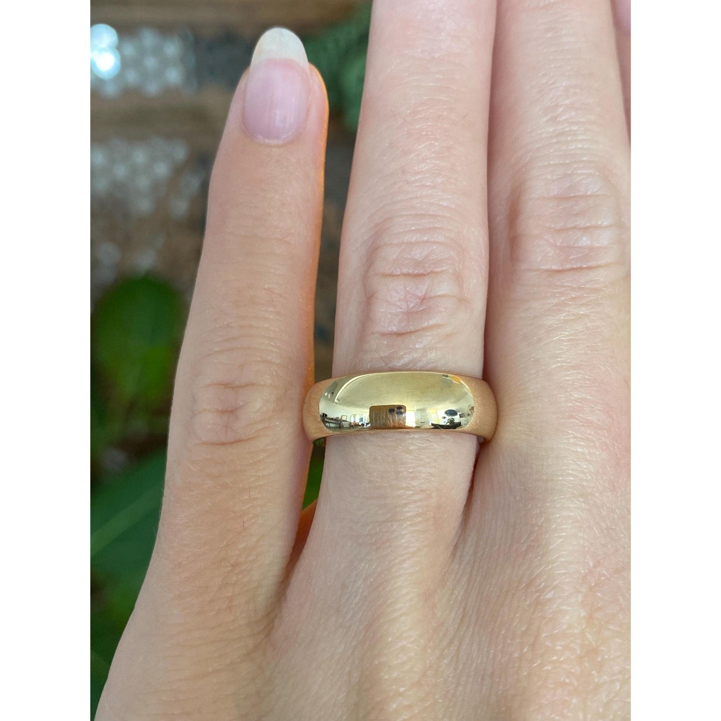 Vintage Solid 10k Yellow Gold Ring Band - Size 5.75