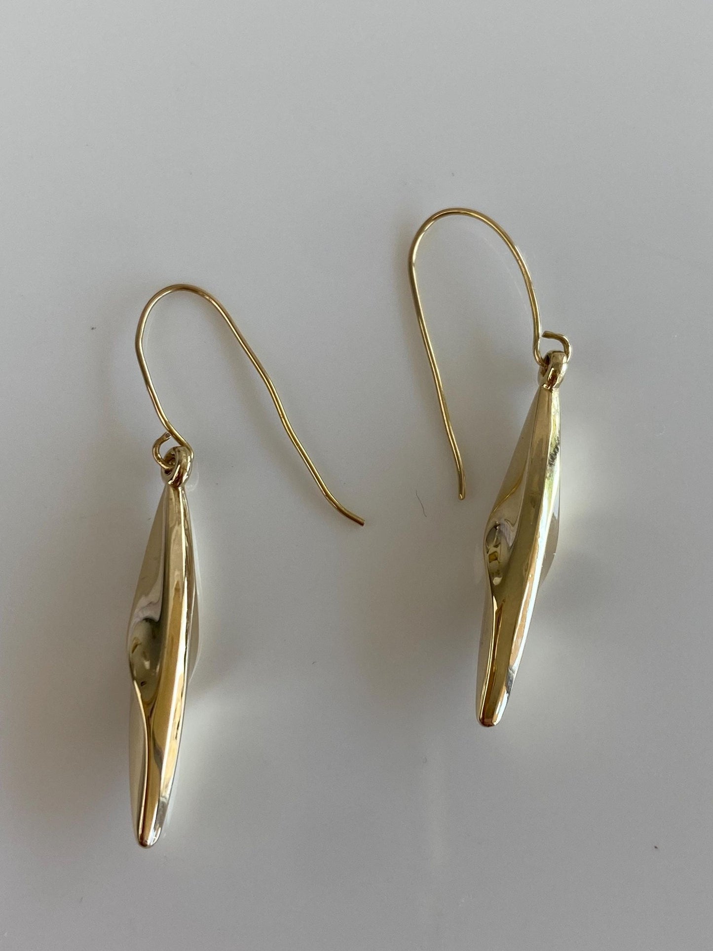 Vintage 14k Yellow Gold Dangle Earrings