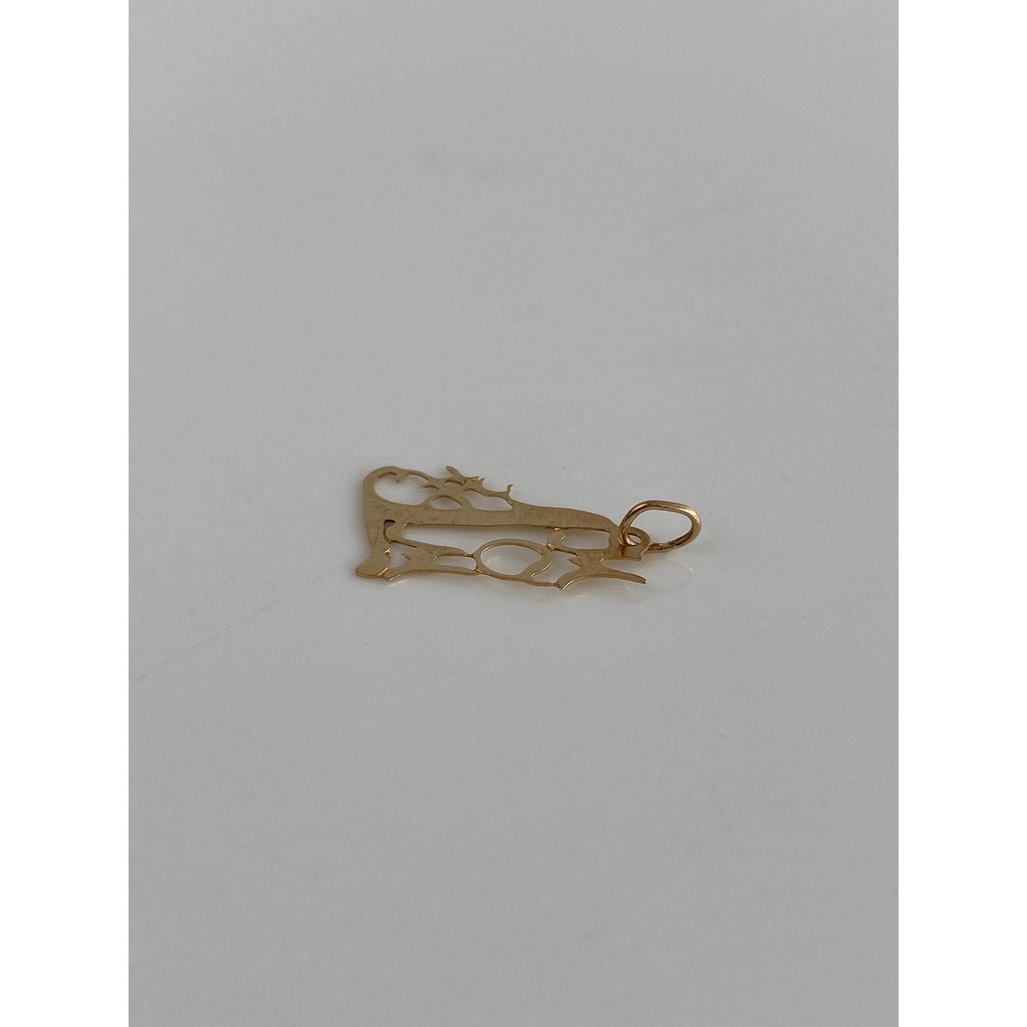 Vintage Solid 14k Yellow Gold #1 Mom Charm