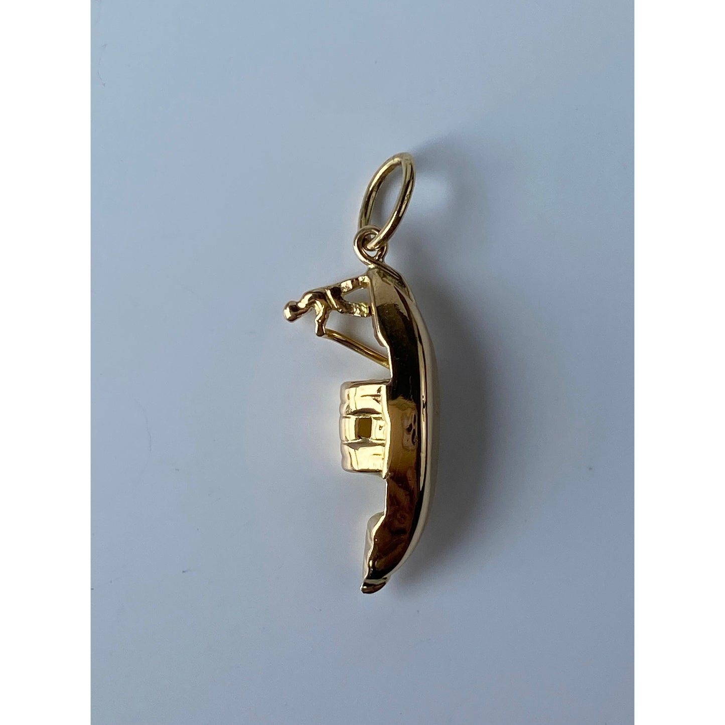 Vintage Solid 18k Yellow Gold Gondola Charm