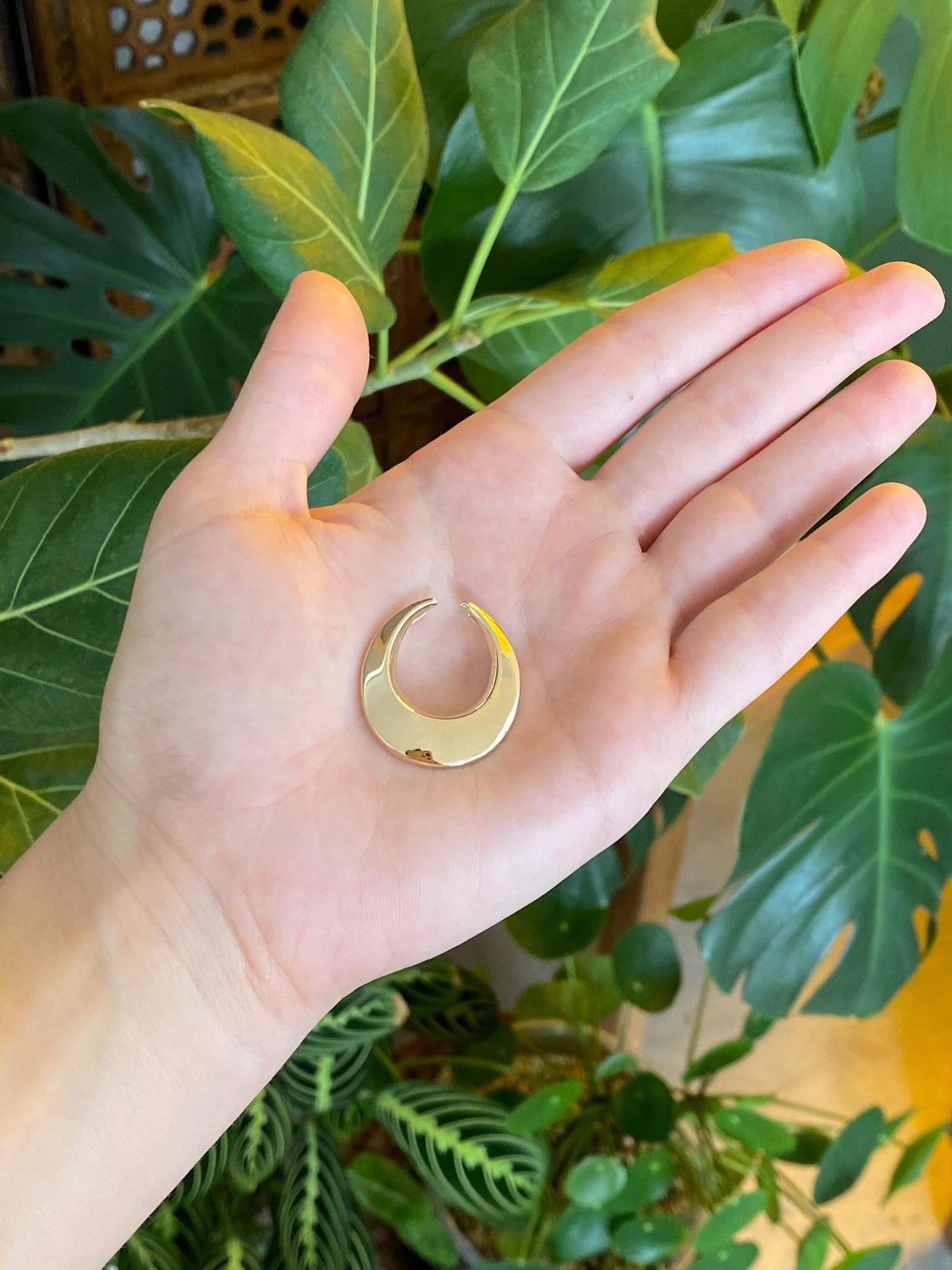 Vintage 14k Yellow Gold Horseshoe Shape Slide Charm