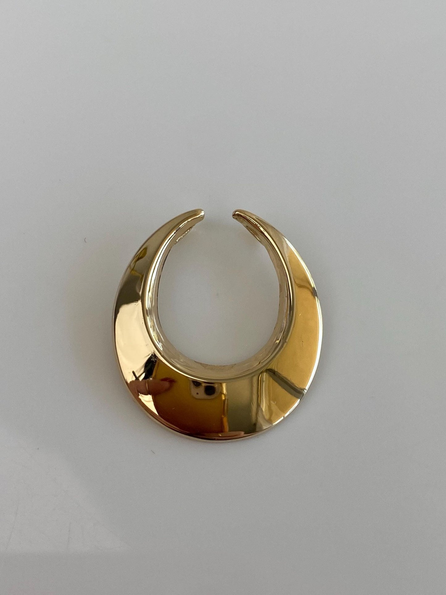 Vintage 14k Yellow Gold Horseshoe Shape Slide Charm