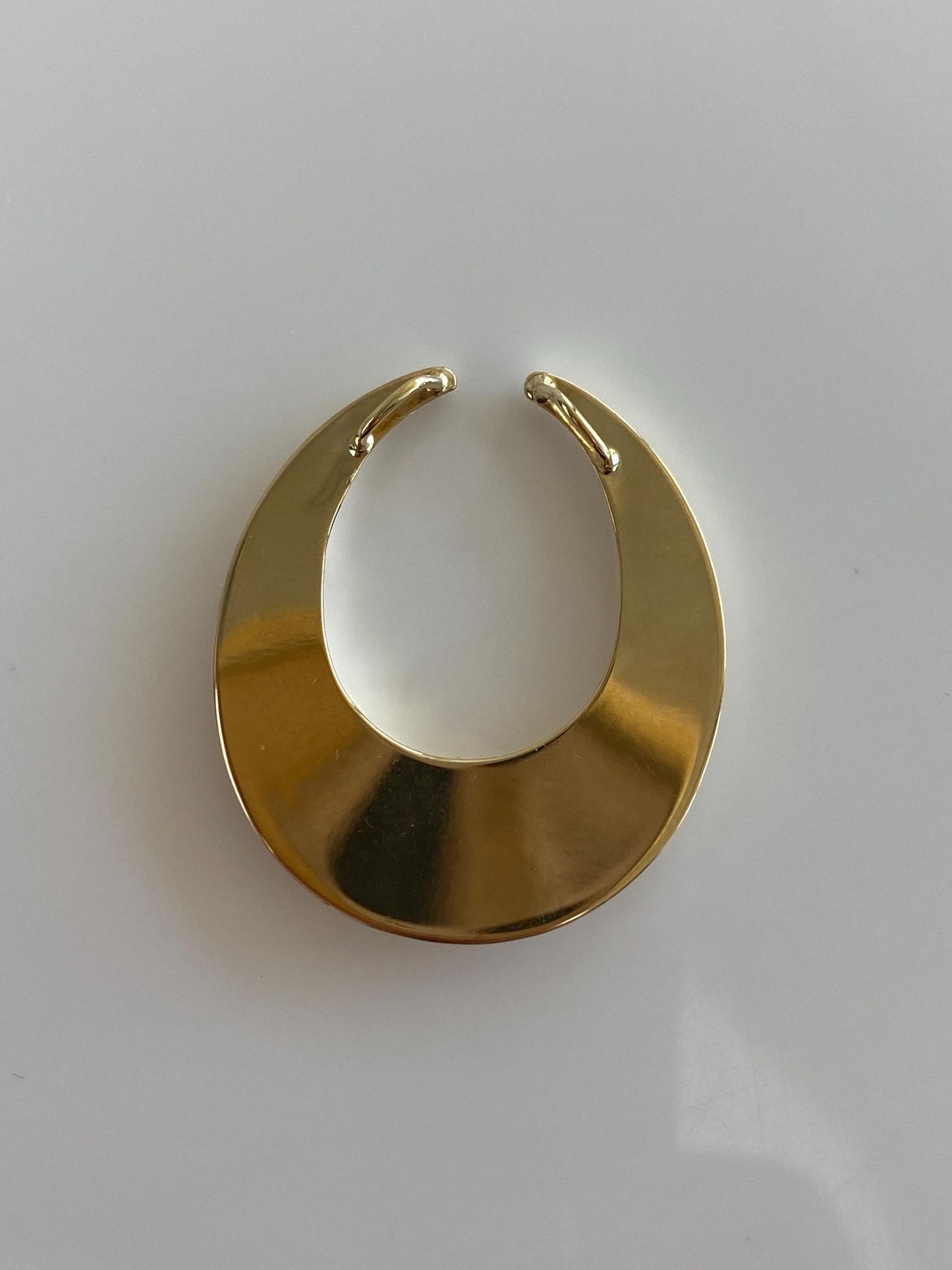 Vintage 14k Yellow Gold Horseshoe Shape Slide Charm
