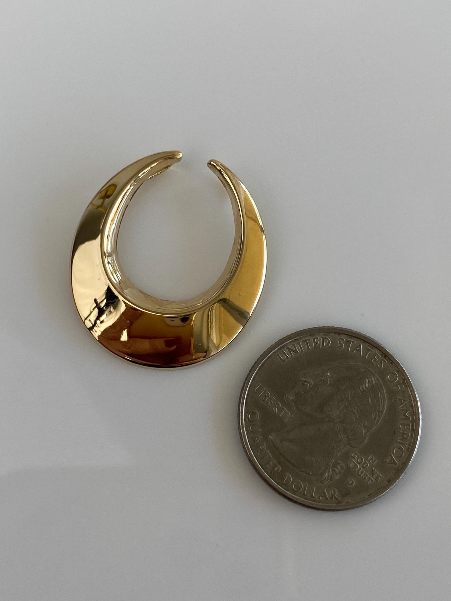 Vintage 14k Yellow Gold Horseshoe Shape Slide Charm