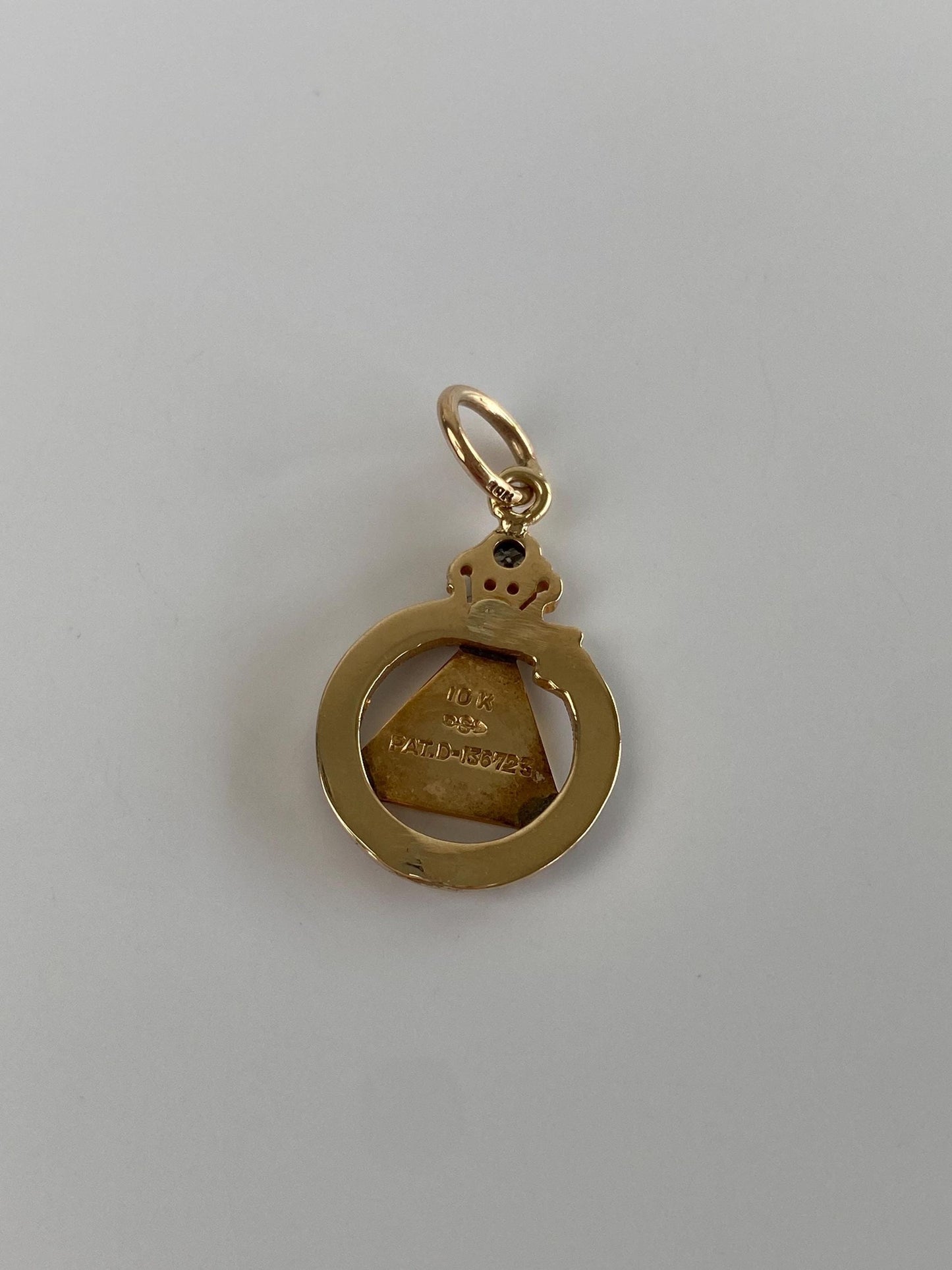 Vintage Solid 10k Yellow Gold Diamond LYOB Filiae Jobs Daughters Charm