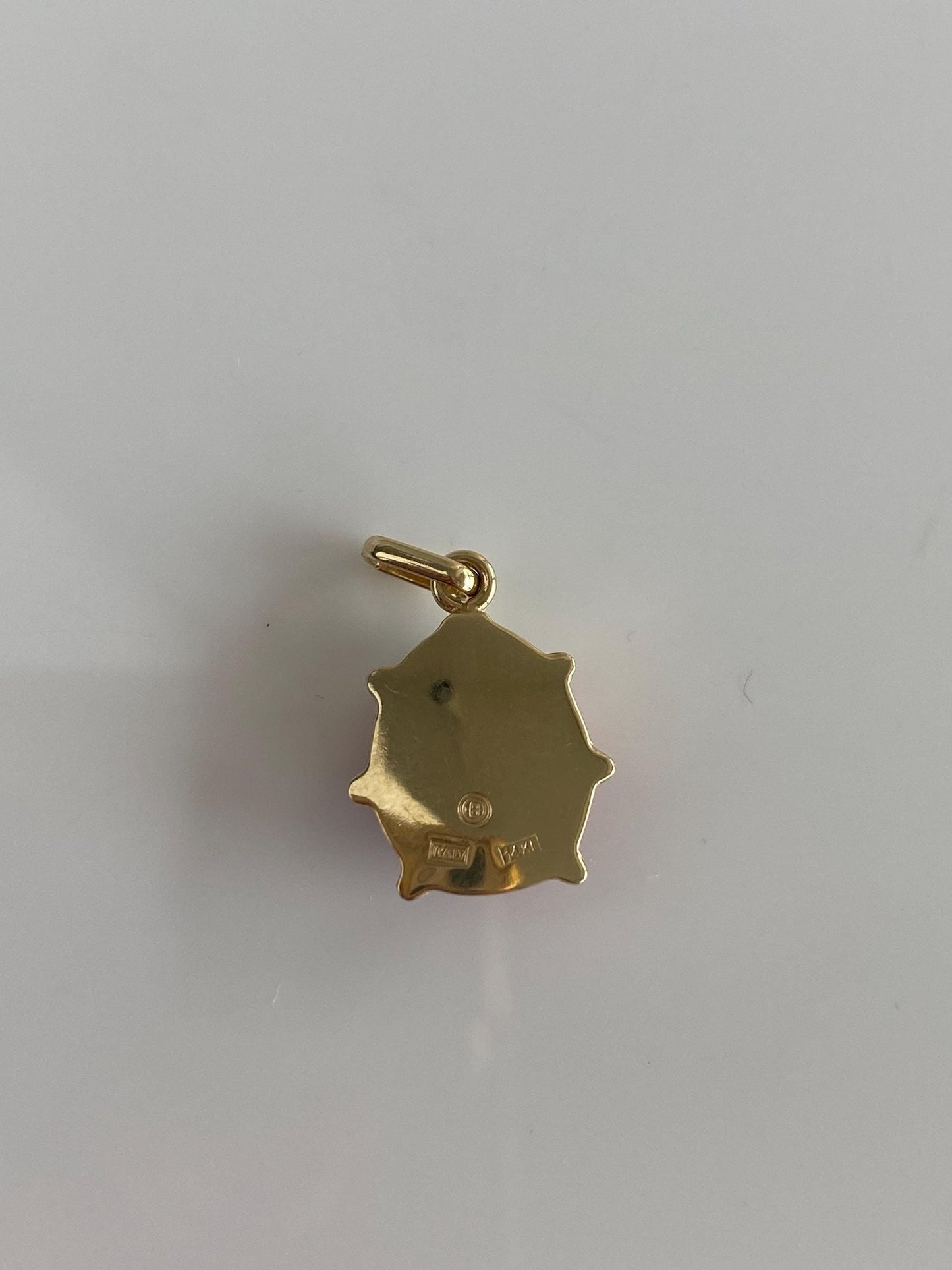 Vintage Solid 14k Yellow Gold Enamel Ladybug Charm