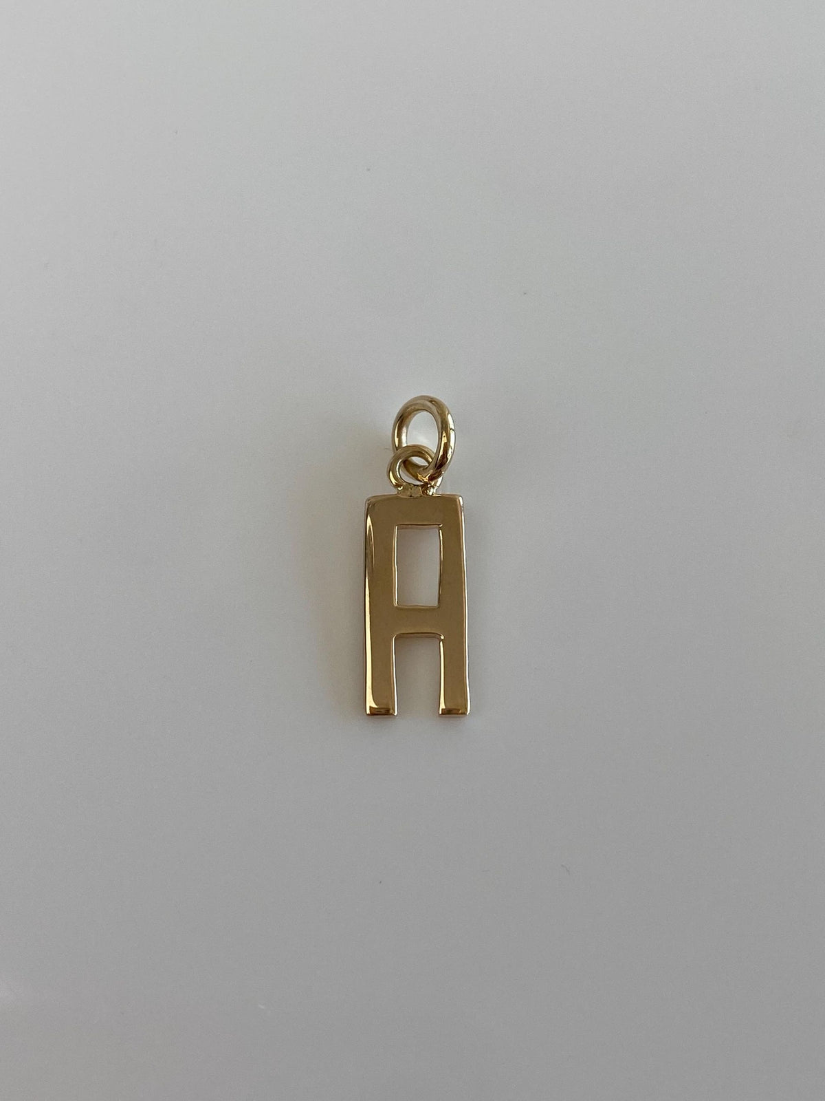 Solid 14k Yellow Gold Initial 'A' Charm