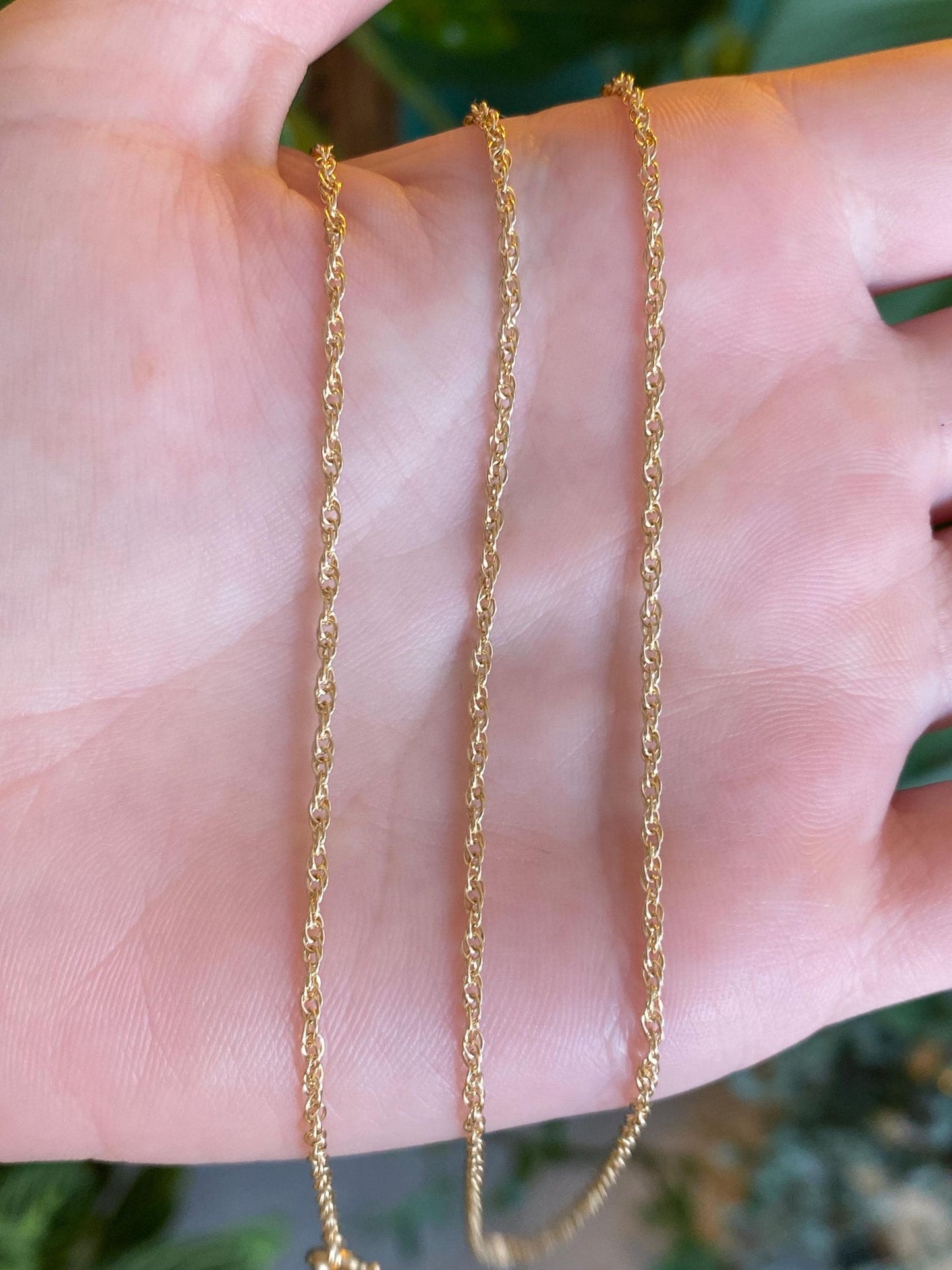 Vintage Solid 14k Yellow Gold Chain Necklace - 24.25 inches