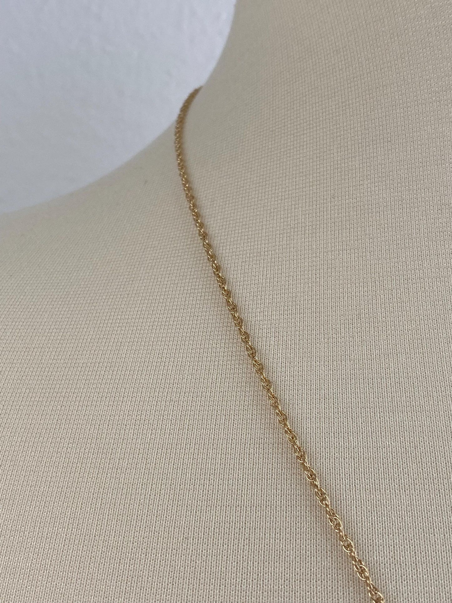 Vintage Solid 14k Yellow Gold Chain Necklace - 24.25 inches