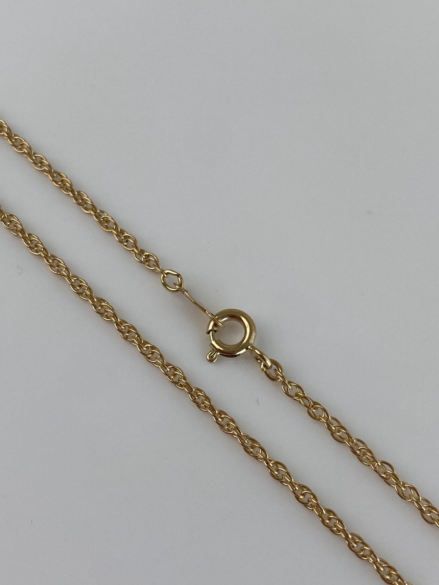 Vintage Solid 14k Yellow Gold Chain Necklace - 24.25 inches