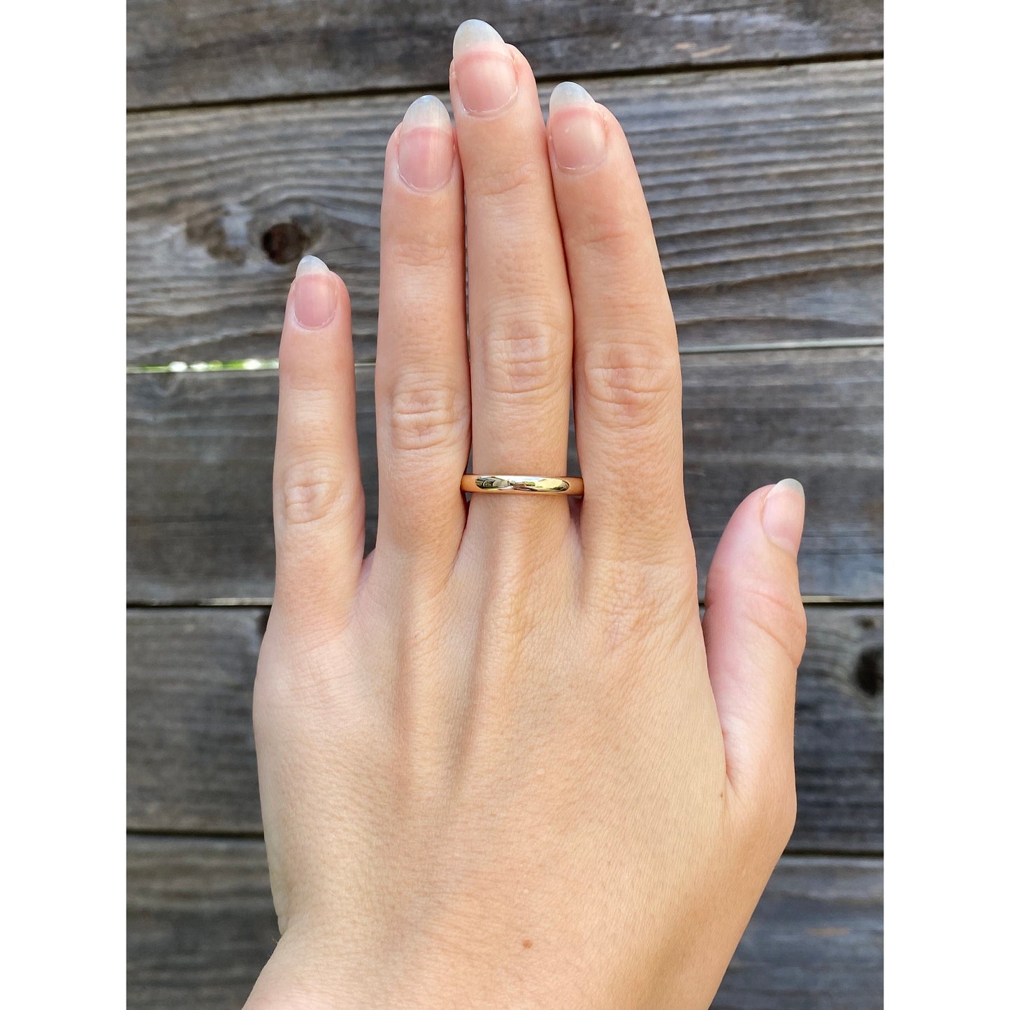 Vintage Solid 14k Yellow Gold Ring Band - Size 9.5