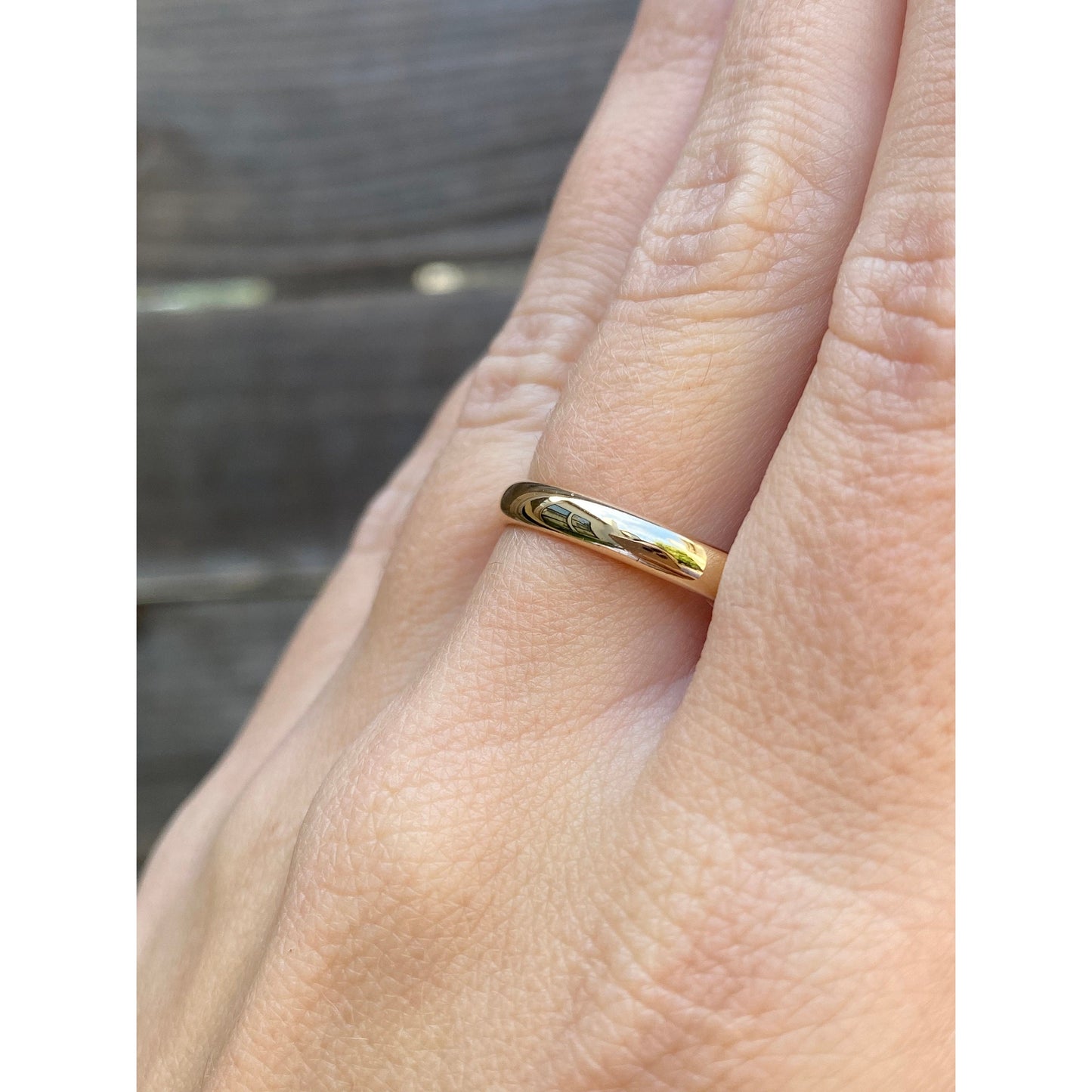 Vintage Solid 14k Yellow Gold Ring Band - Size 9.5