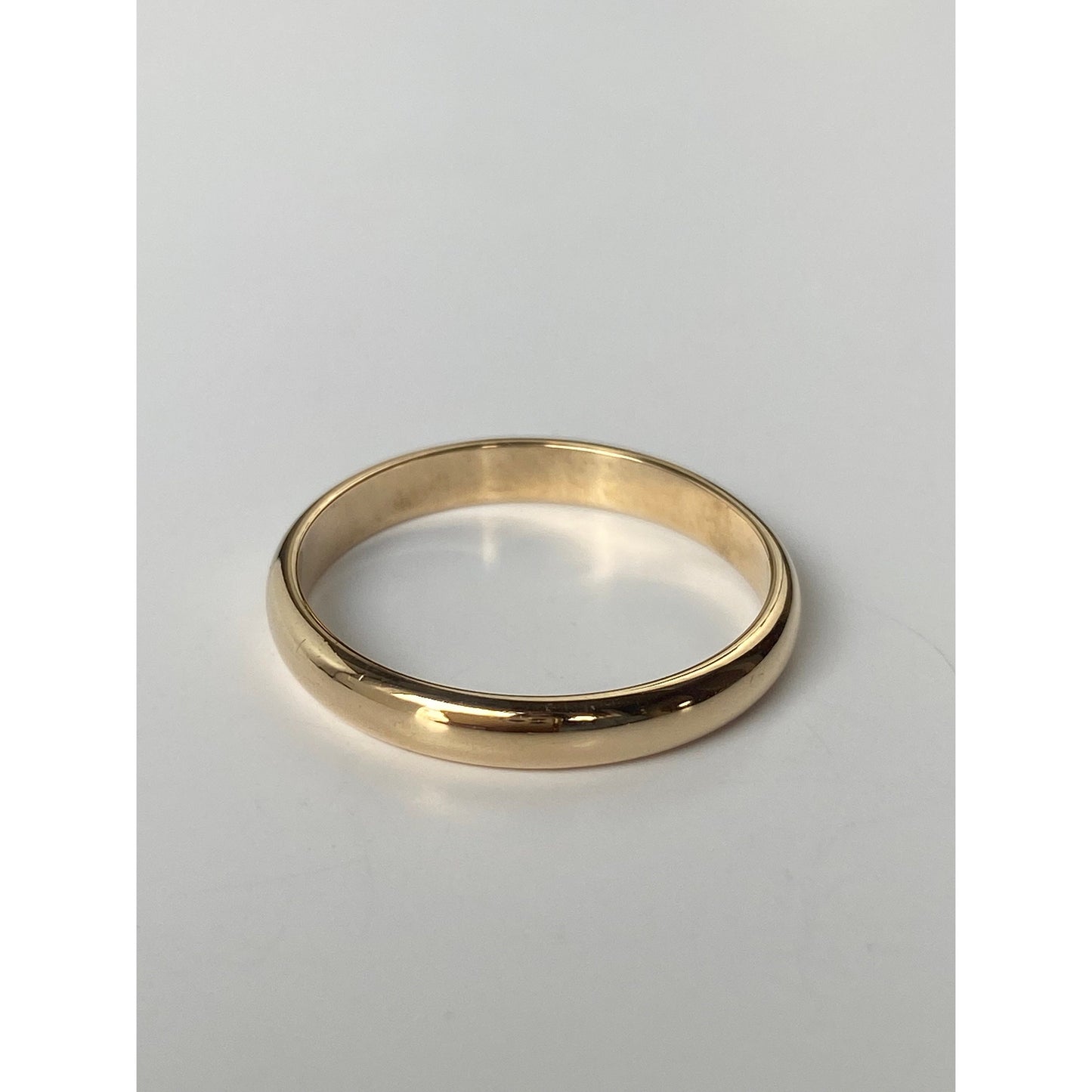 Vintage Solid 14k Yellow Gold Ring Band - Size 9.5